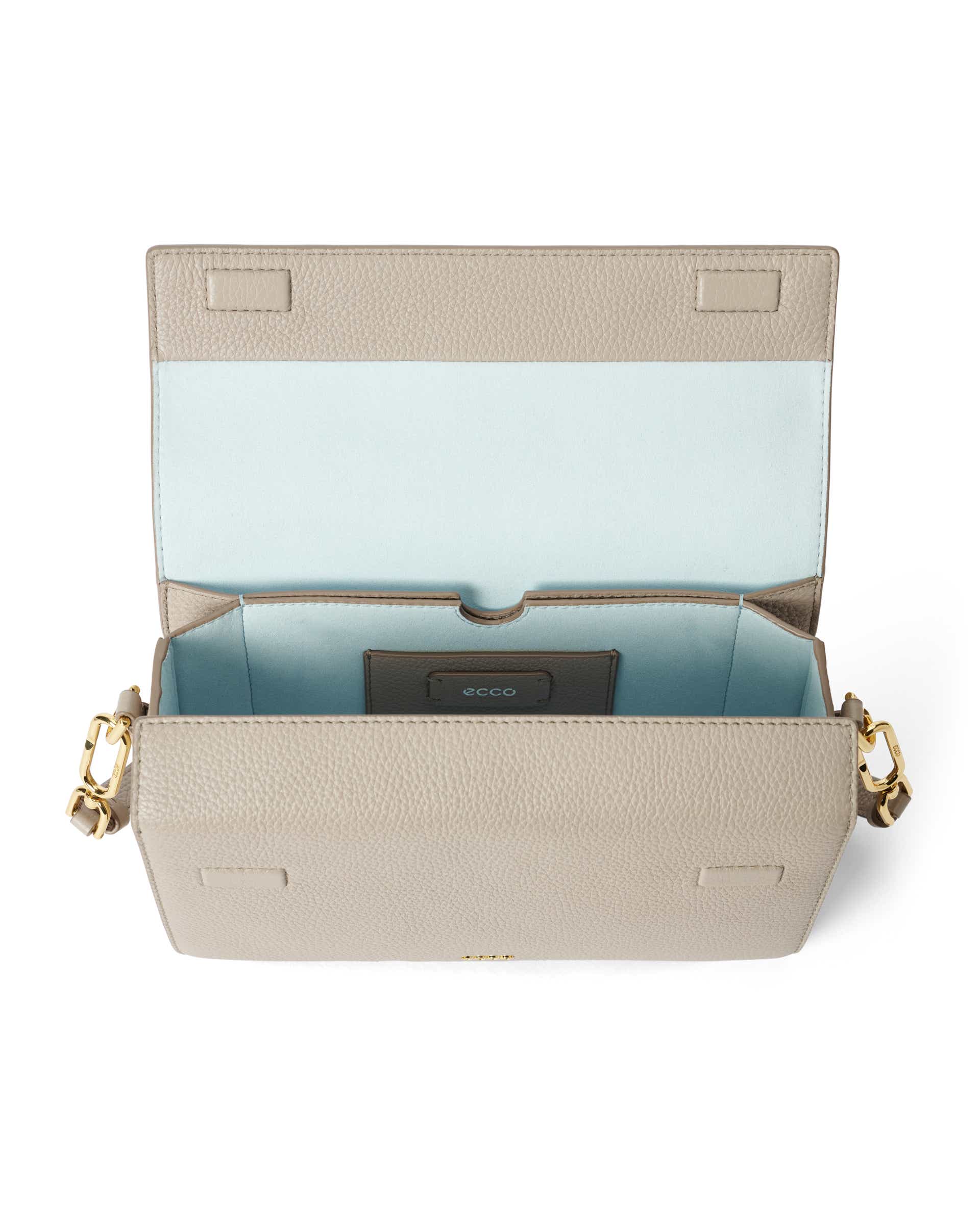 Skórzana torebka przez ramię ECCO® Pinch Bag - Beżowy - Inside