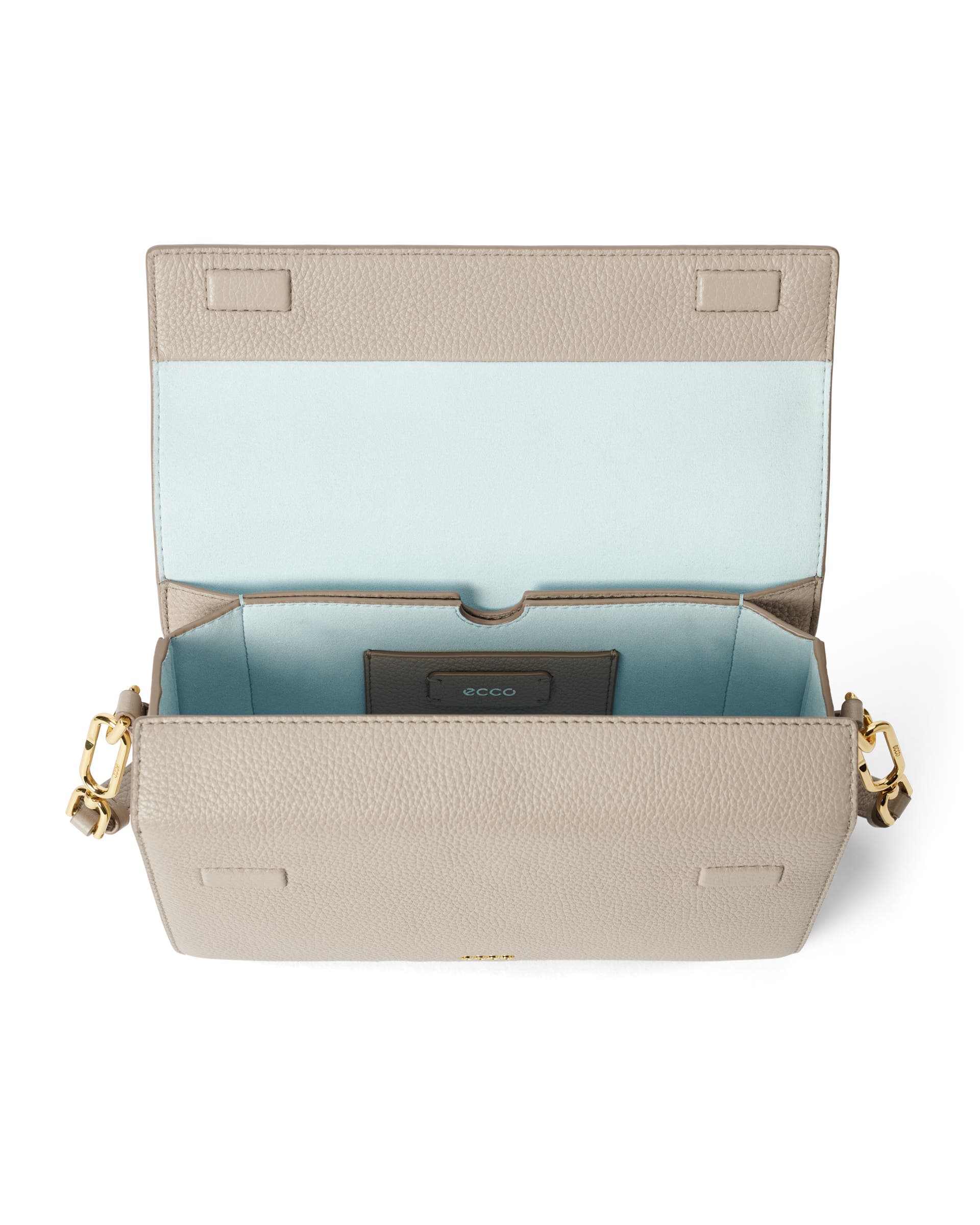 Skórzana torebka przez ramię ECCO® Pinch Bag - Beżowy - Inside