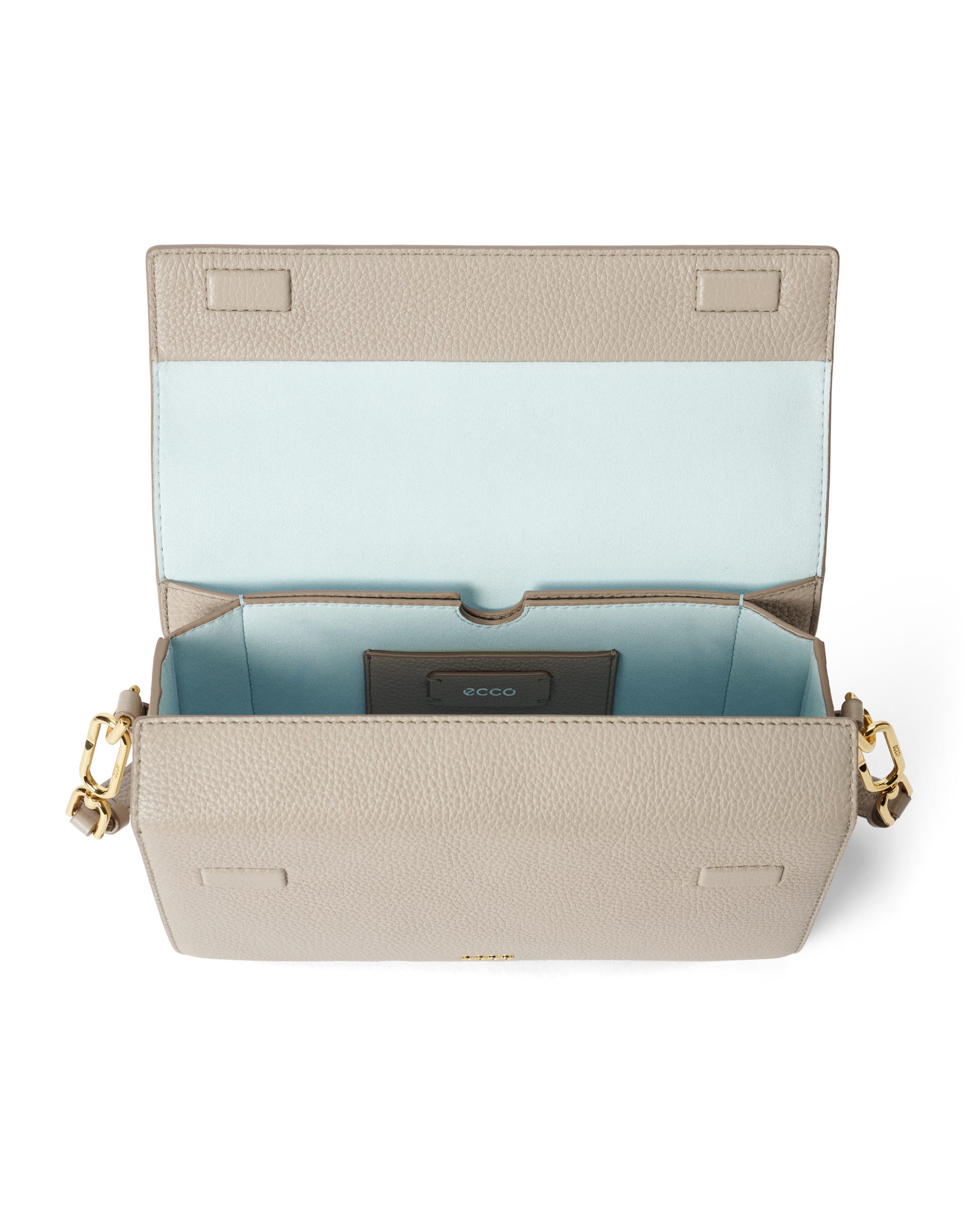 Skórzana torebka przez ramię ECCO® Pinch Bag - Beżowy - Inside