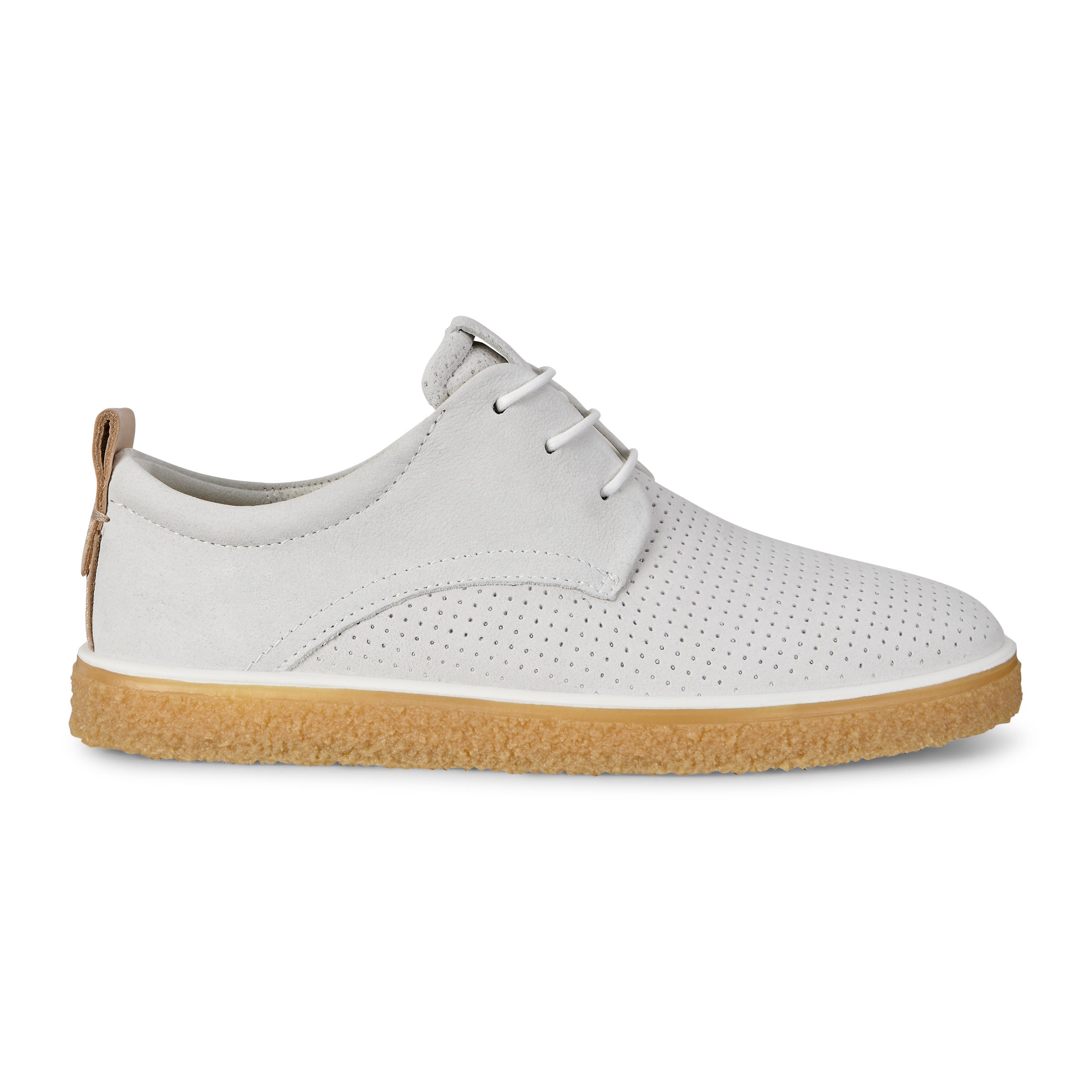 ECCO Womens Crepetray Tie - White - Outside