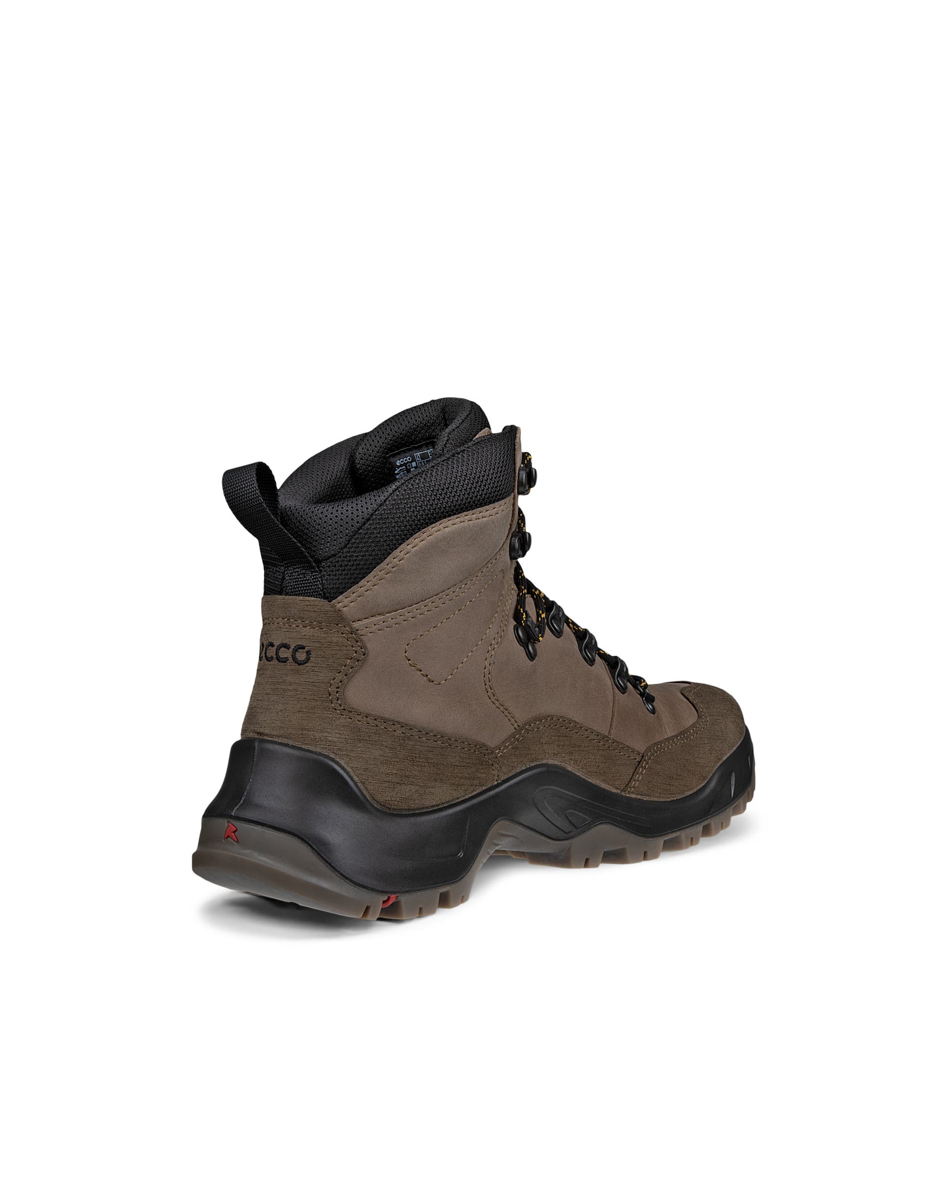 Men's ECCO® Offroad Nubuck Waterproof Mid-Cut Boot - Brown - Back