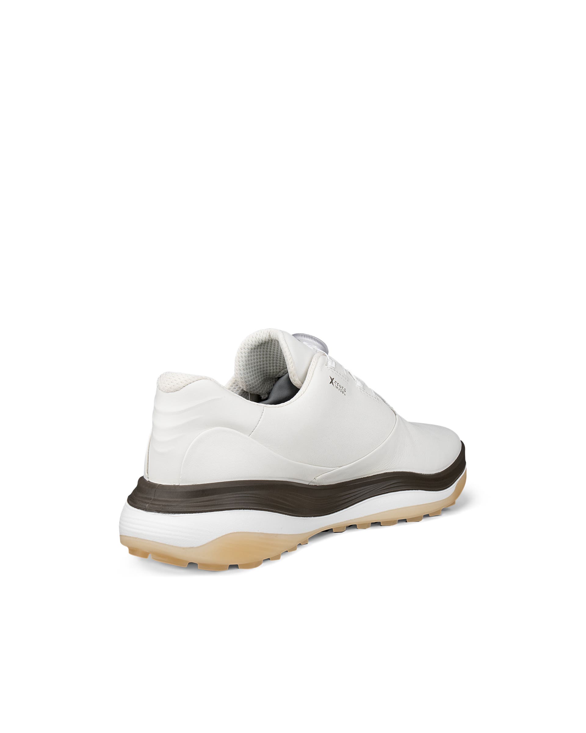 Men's ECCO® Golf LT1 Boa Leather Waterproof Shoe - White - Back
