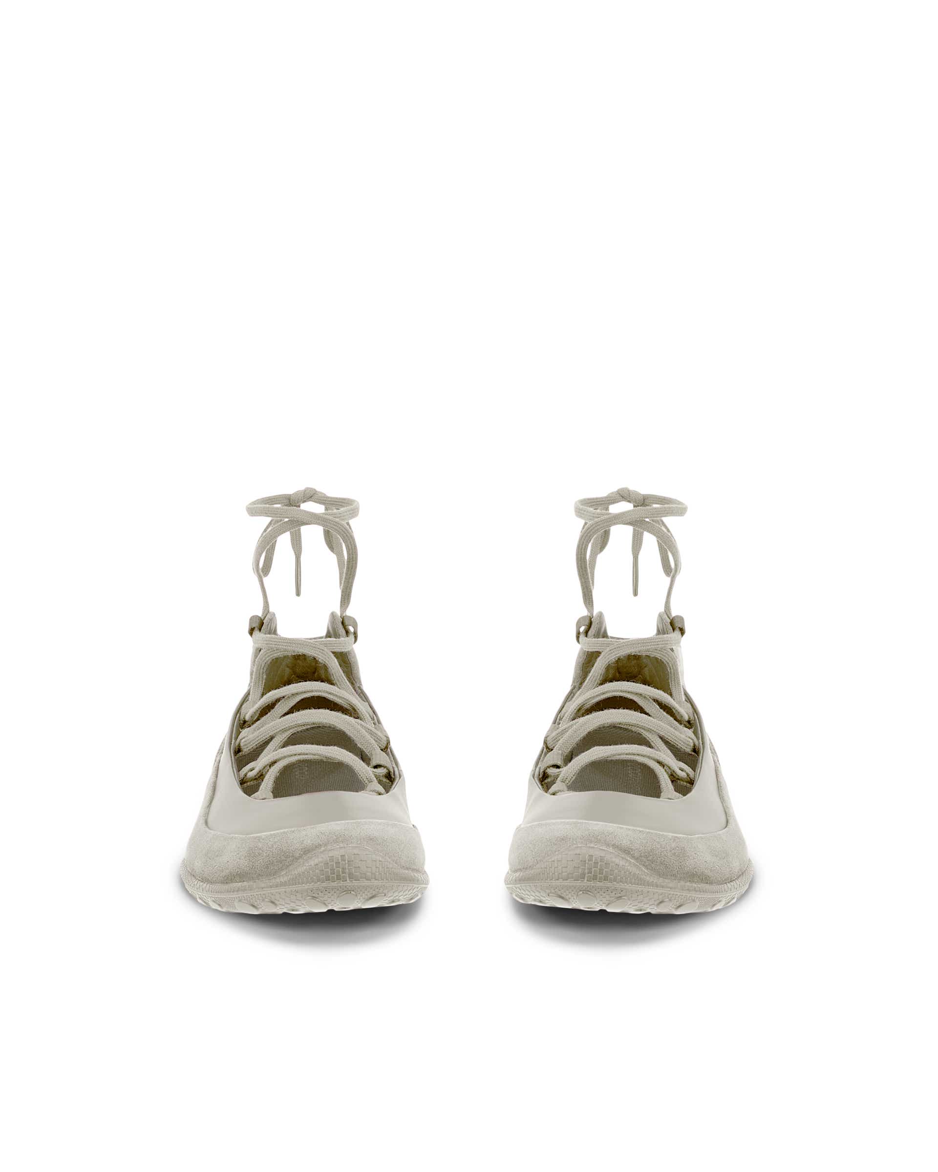ECCO® BIOM LITE női bőr balerinacipő - Szürke - Front pair