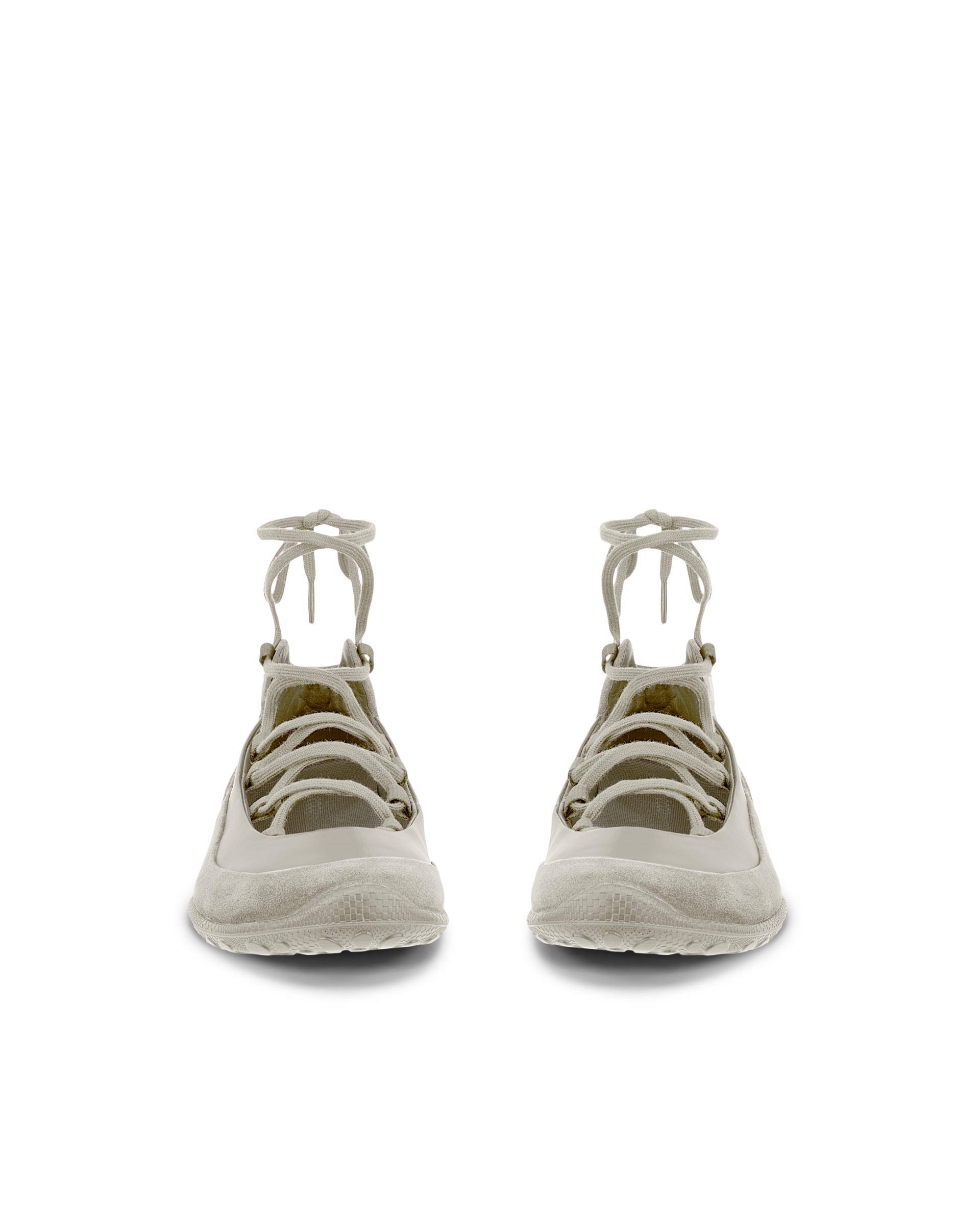 ECCO® BIOM LITE női bőr balerinacipő - Szürke - Front pair