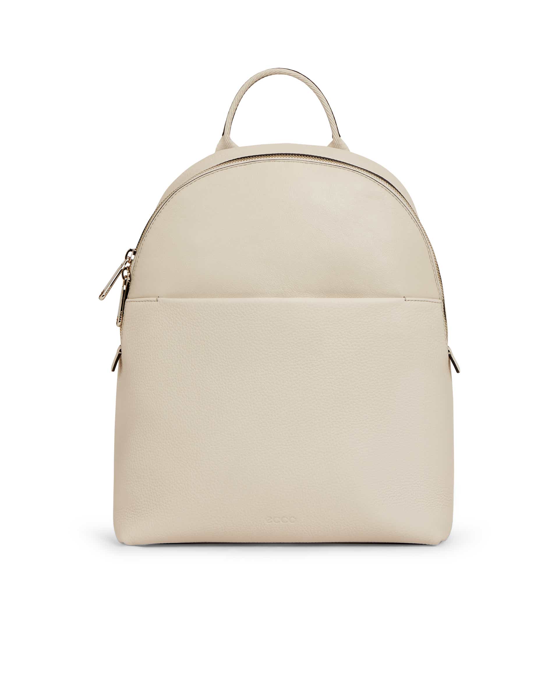 ECCO® Round Pack Small Leather Small Backpack - Beige - Main