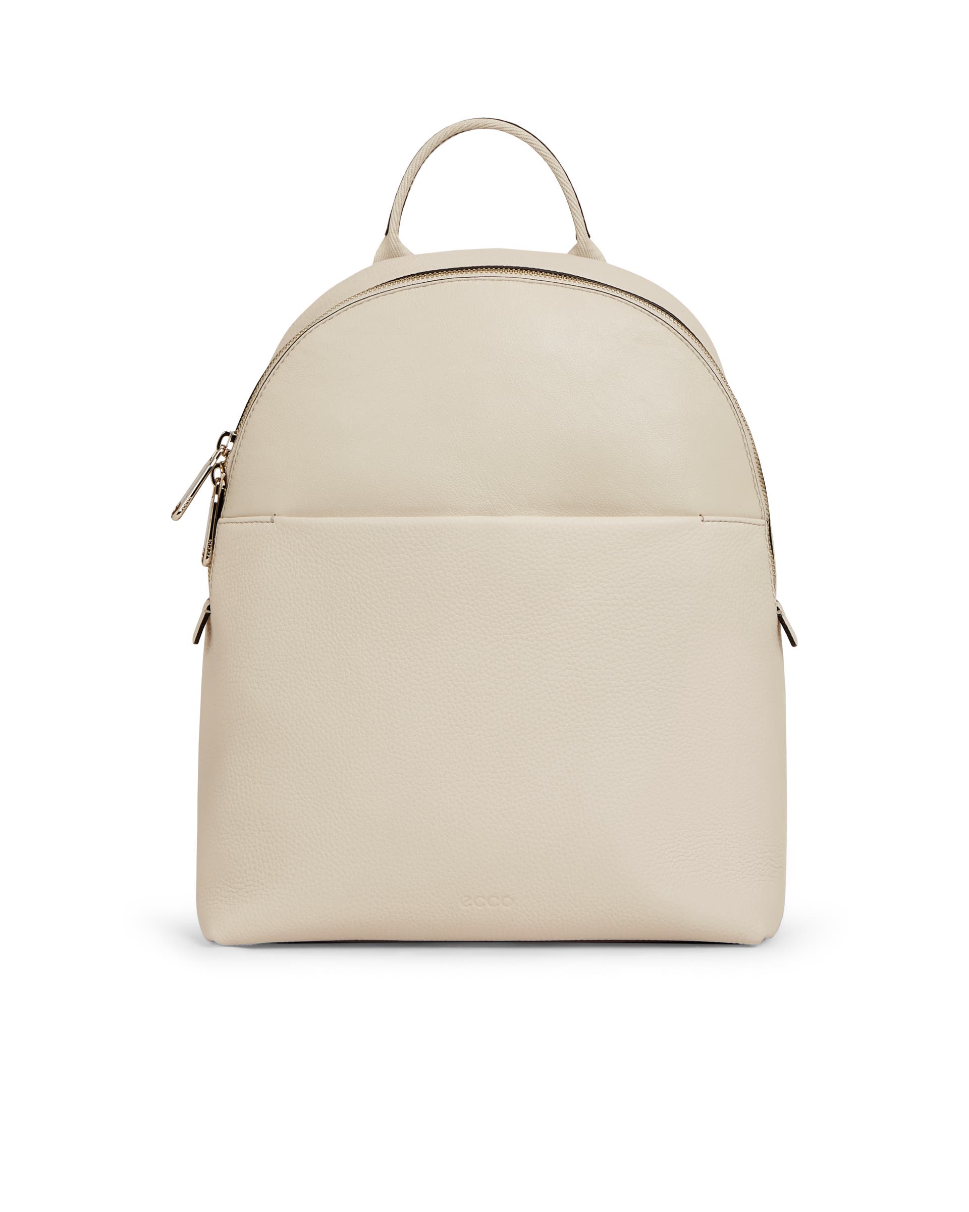 ECCO® Round Pack Small Leather Small Backpack - Beige - Main
