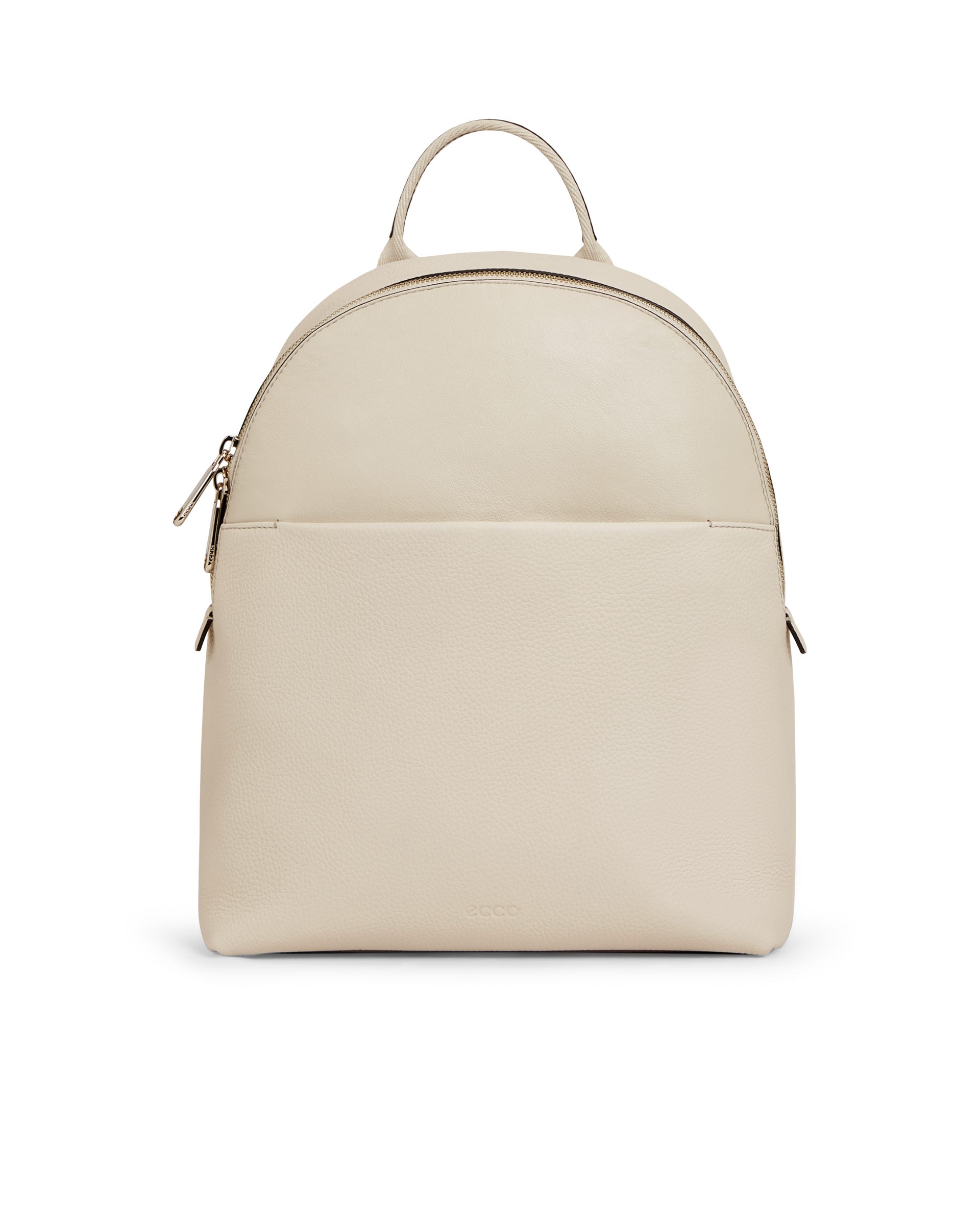 ECCO® Round Pack Small Leather Small Backpack - Beige - Main