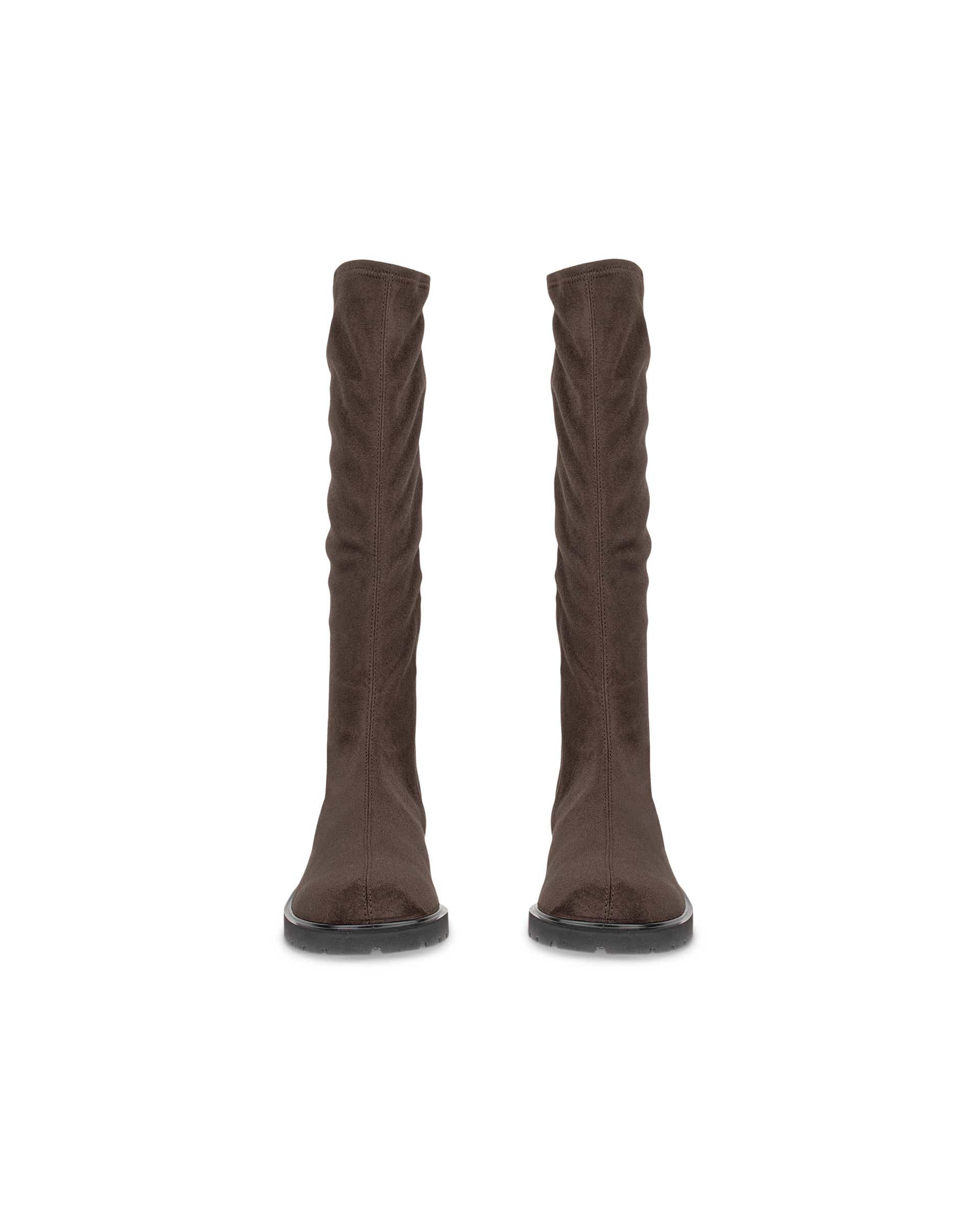 Damskie tekstylne kozaki ECCO® METROPOLE VIENNA - Brązowy - Front pair