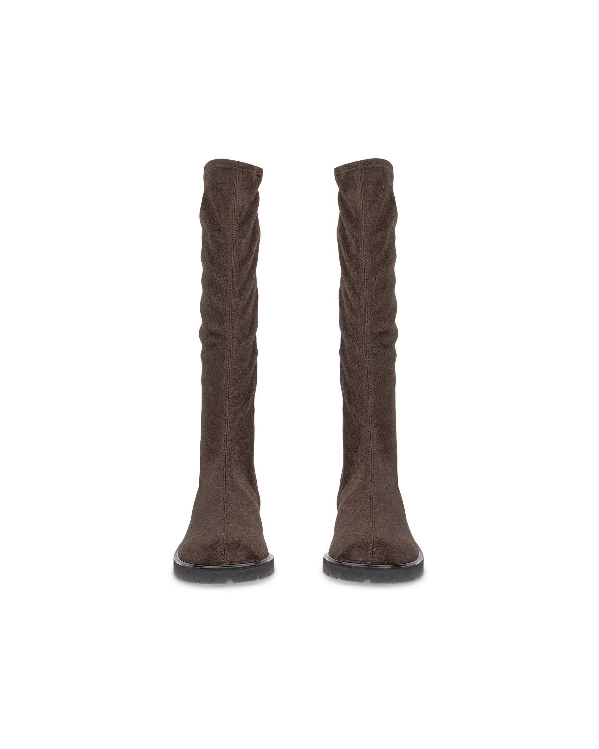 Damskie tekstylne kozaki ECCO® METROPOLE VIENNA - Brązowy - Front pair