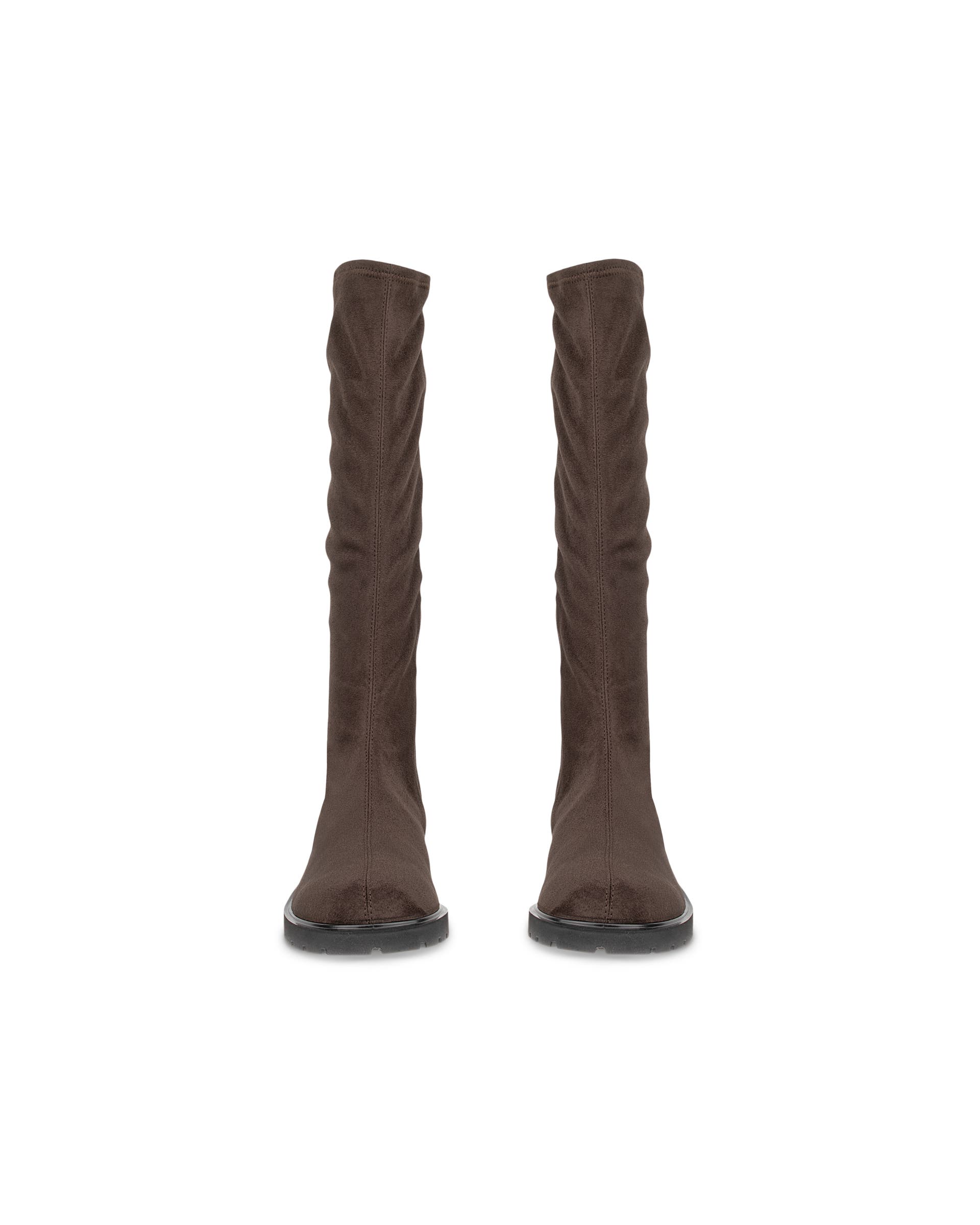 Damskie tekstylne kozaki ECCO® METROPOLE VIENNA - Brązowy - Front pair