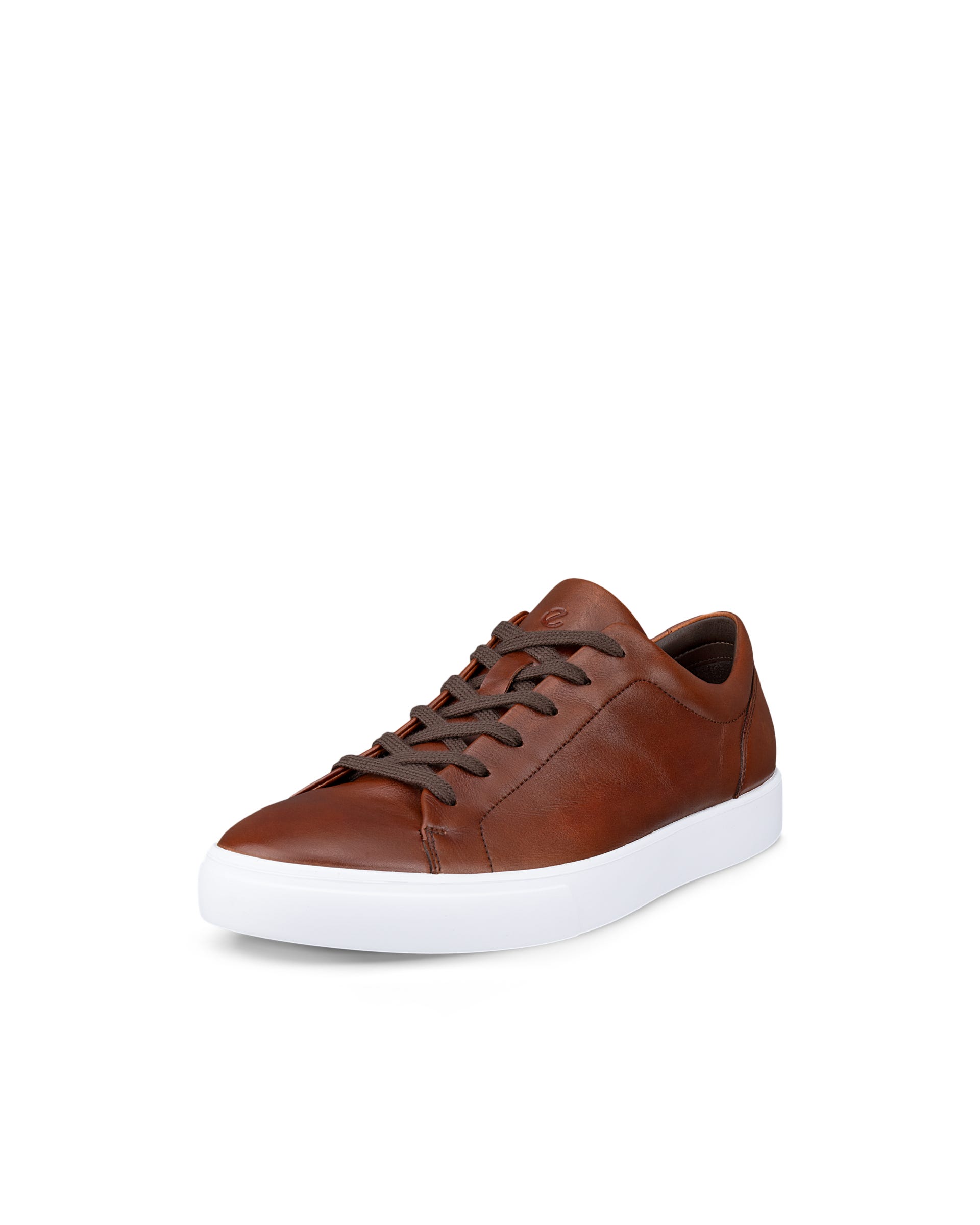 Men's ECCO® Soft 10 Leather Sneaker - Brown - Main
