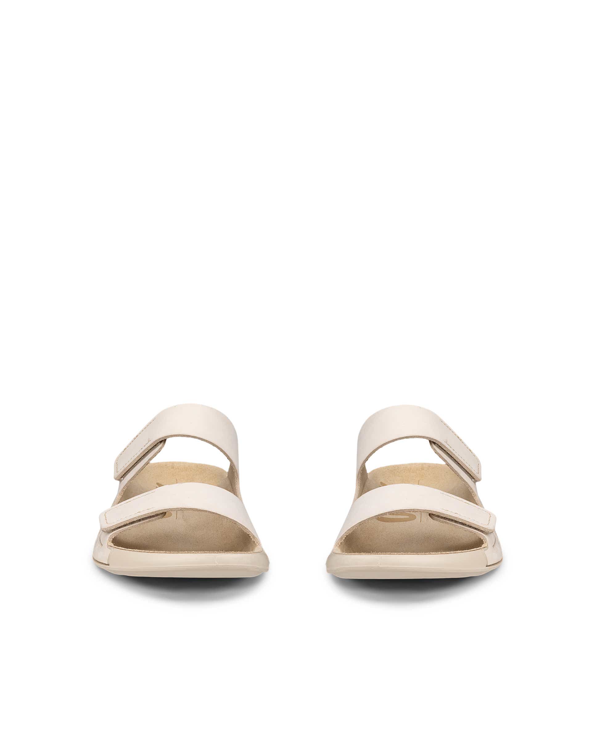 Dámské nubukové páskové sandály ECCO® Cozmo - Béžová - Front pair