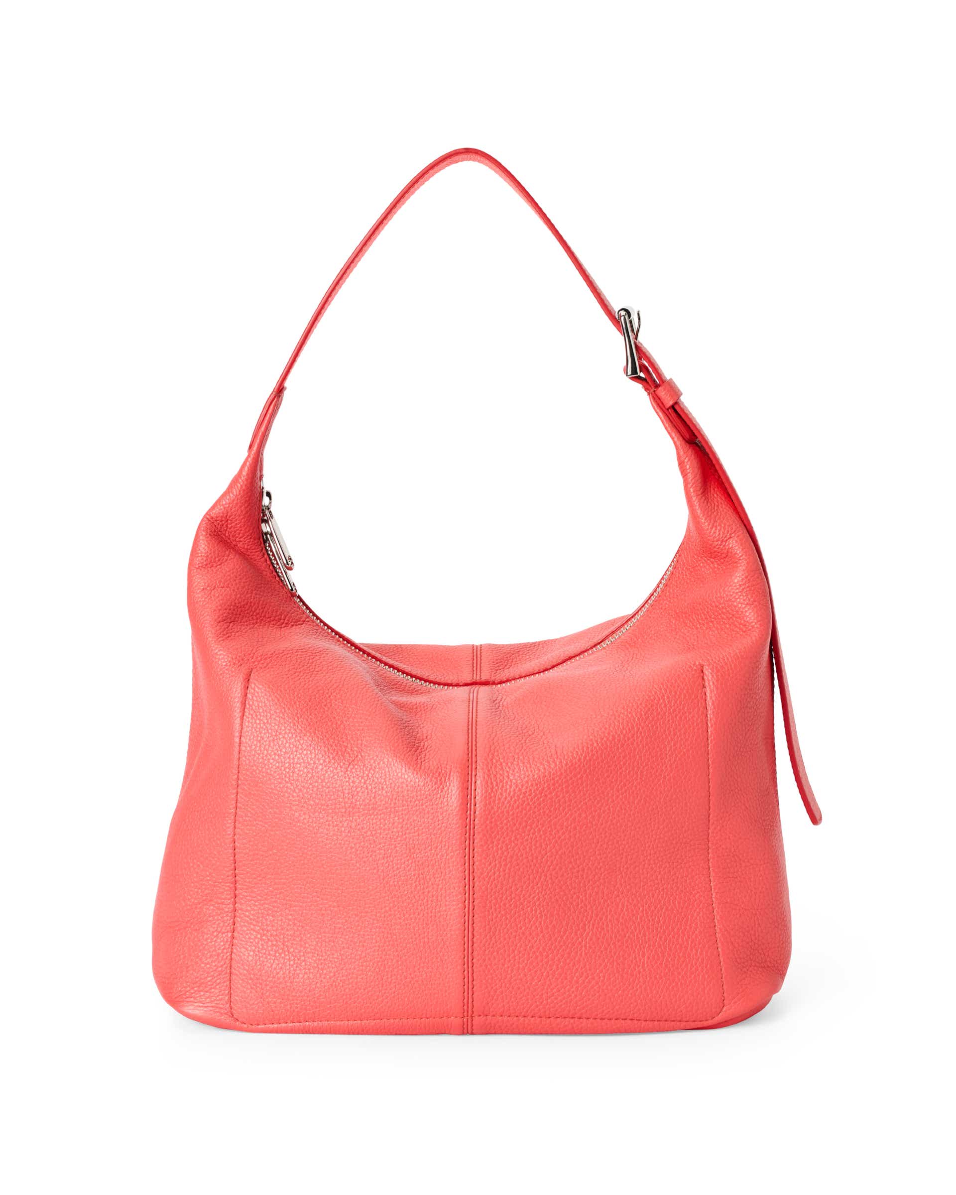 ECCO Hobo Soft Pebbled レザーホーボーバッグ - レッド - Back