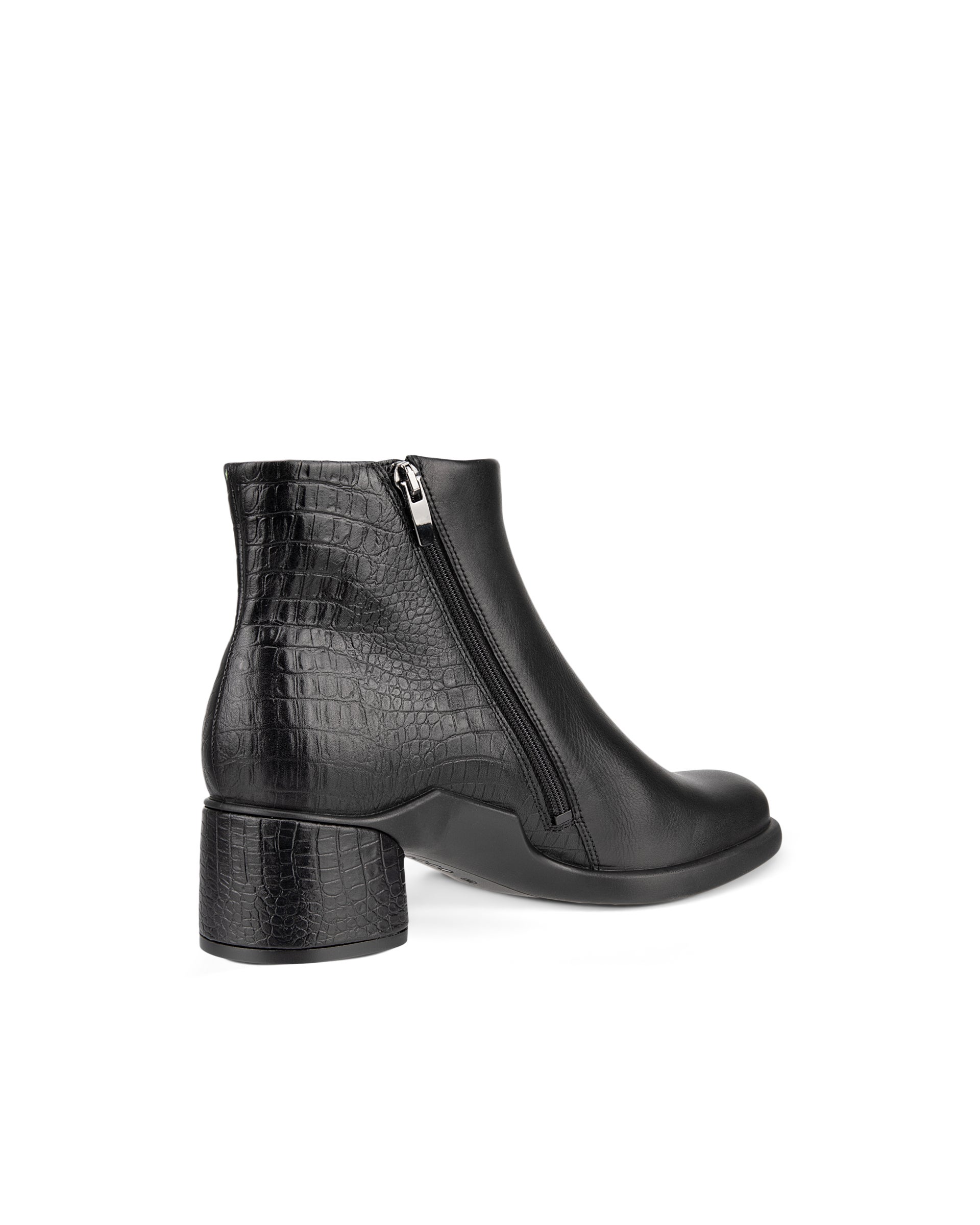 ECCO Sculpted LX 35 ウィメンズ レザーミッドカットブーツ - ブラック - Back