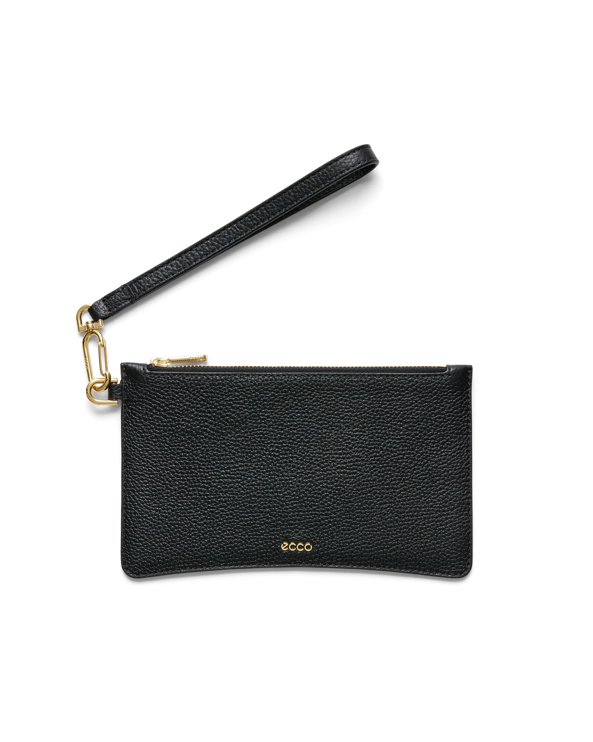 ECCO Wristlet Pebbled レザークラッチバッグ - ブラック - Main