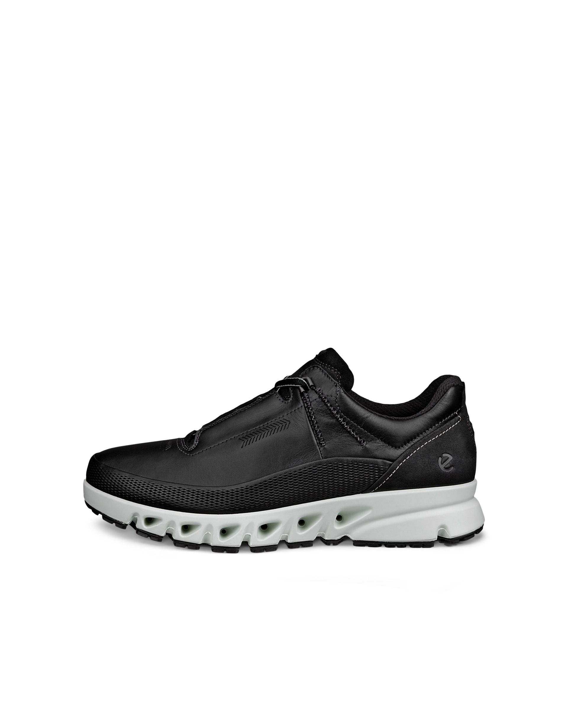 Men's ECCOยฎ Multi-Vent Leather Gore-Tex Shoe - Black - Outside
