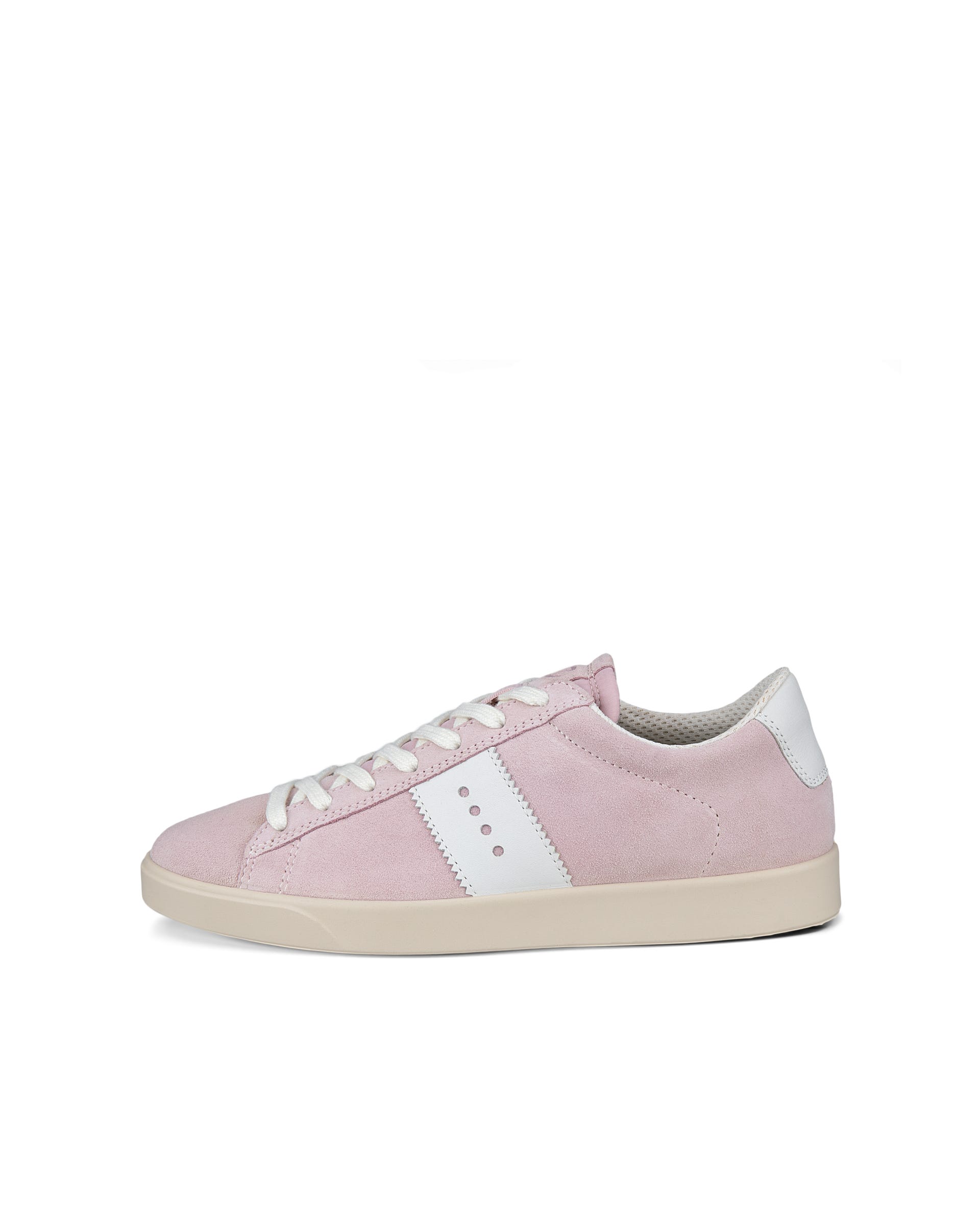 Women's ECCO® Street Lite Leather Sneaker - Pink - Outside