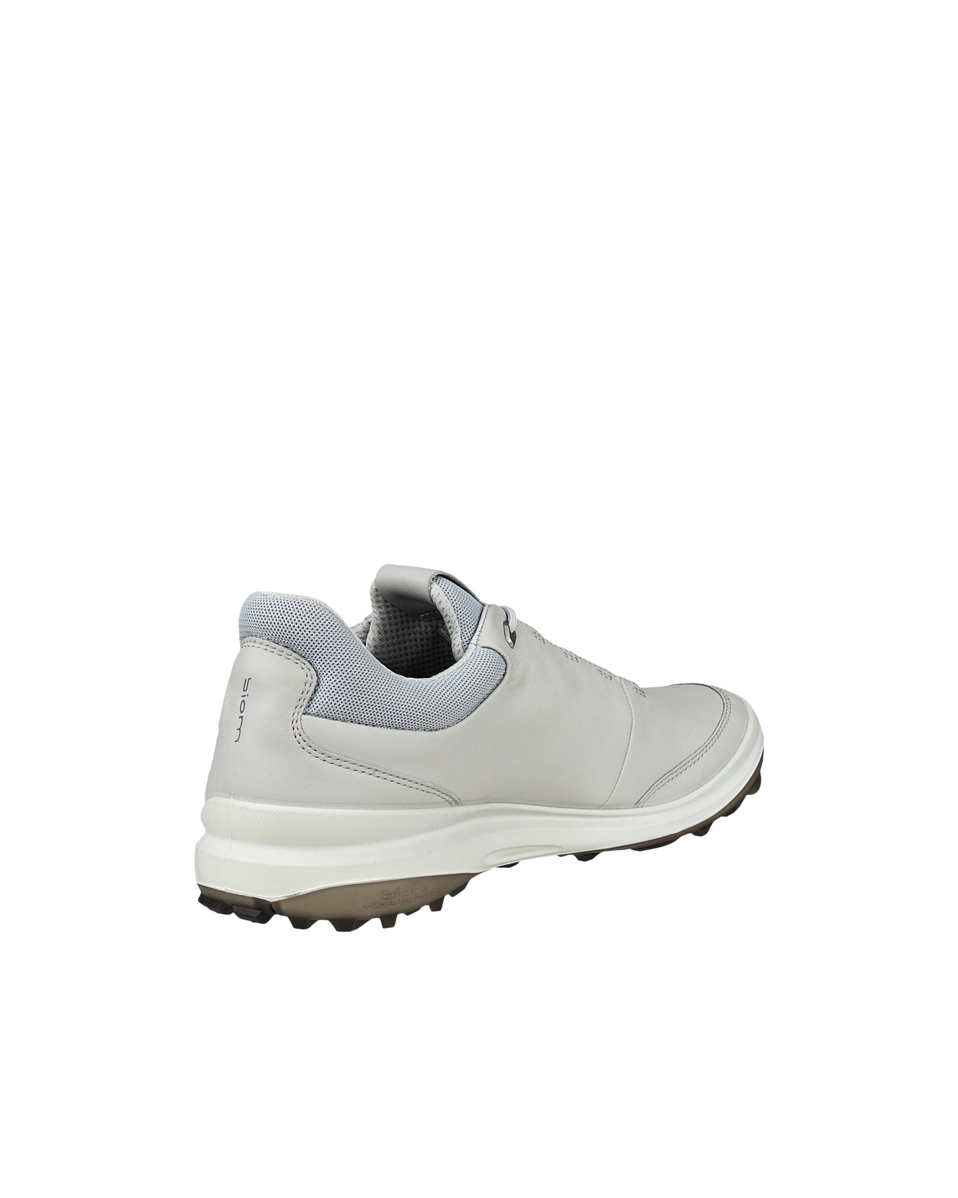 Men's ECCO® Golf BIOM Hybrid 3 Leather Shoe - Grey - Back