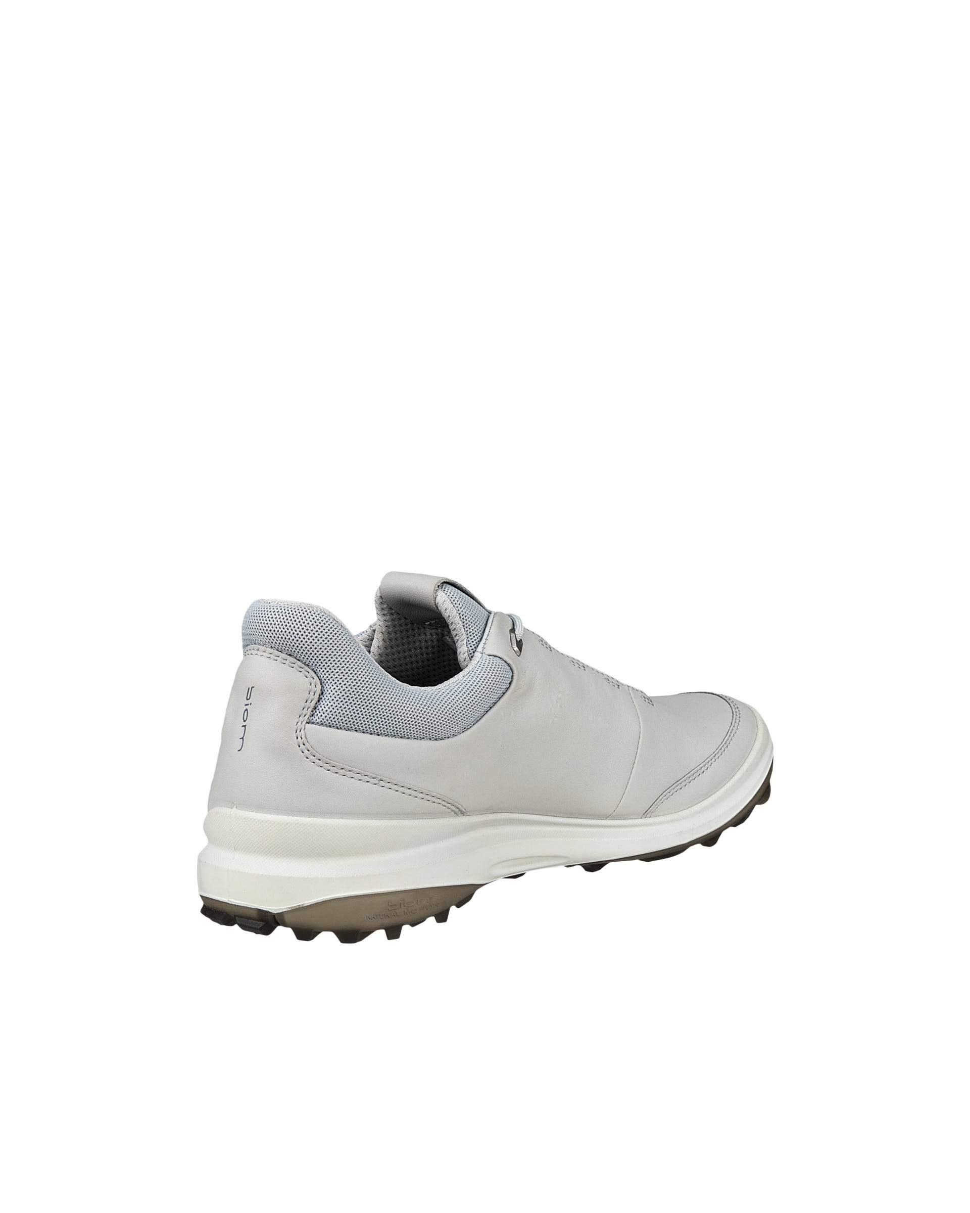 Men's ECCO® Golf BIOM Hybrid 3 Leather Shoe - Grey - Back