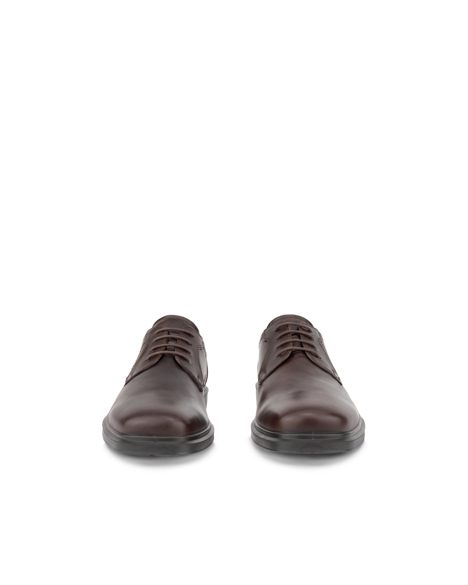 ECCO Helsinki 2 メンズ レザーダービーシューズ - ブラウン - Front pair