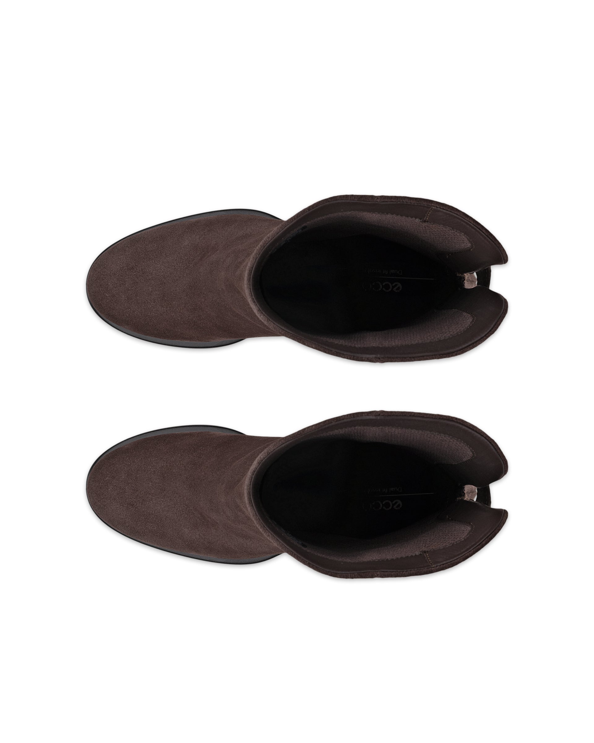 Dámské velurové kozačky ECCO® SCULPTED LX 55 - Hnědá - Top left pair