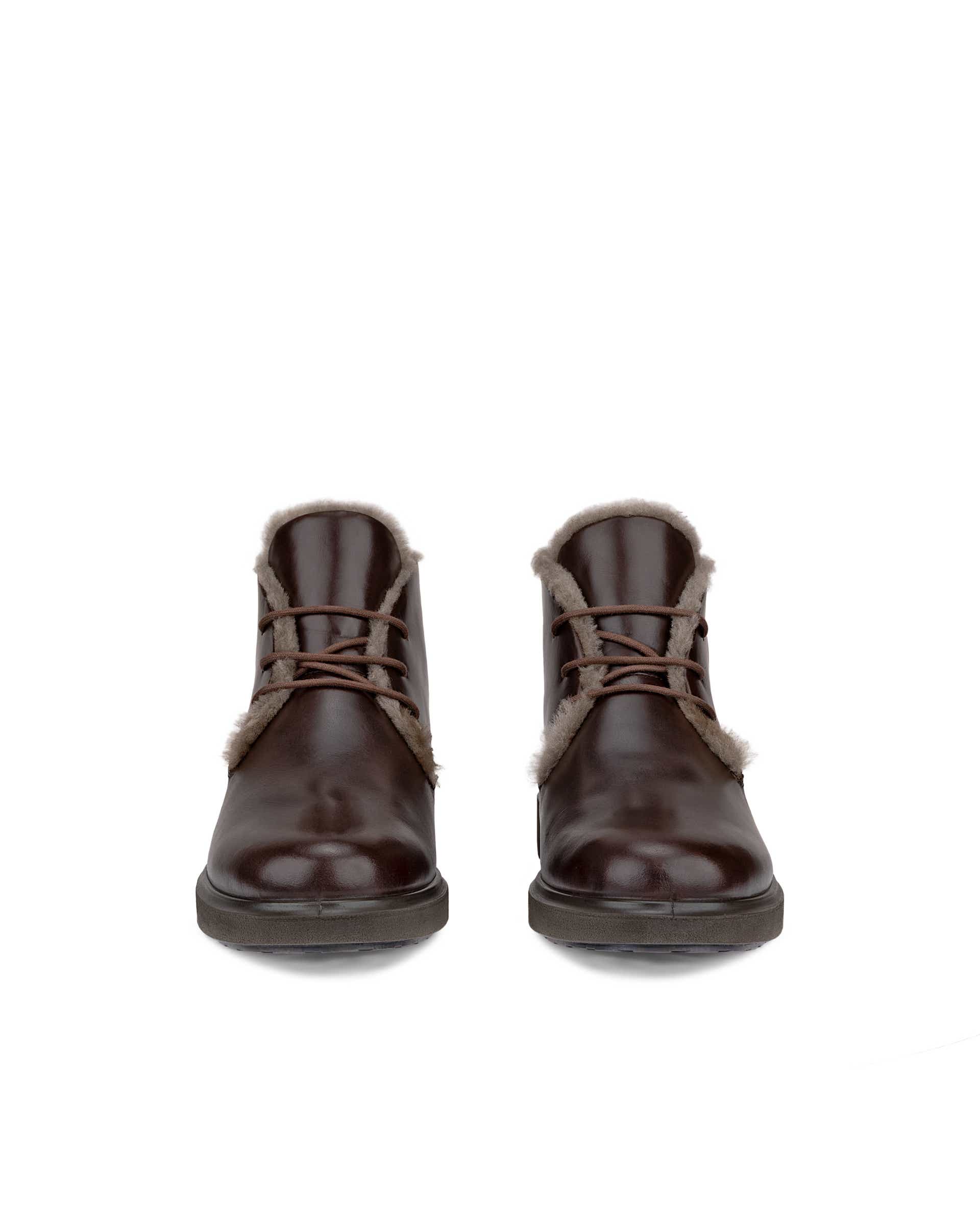 Botas chukka couro mulher ECCO® METROPOLE AMSTERDAM - Castanho - Front pair