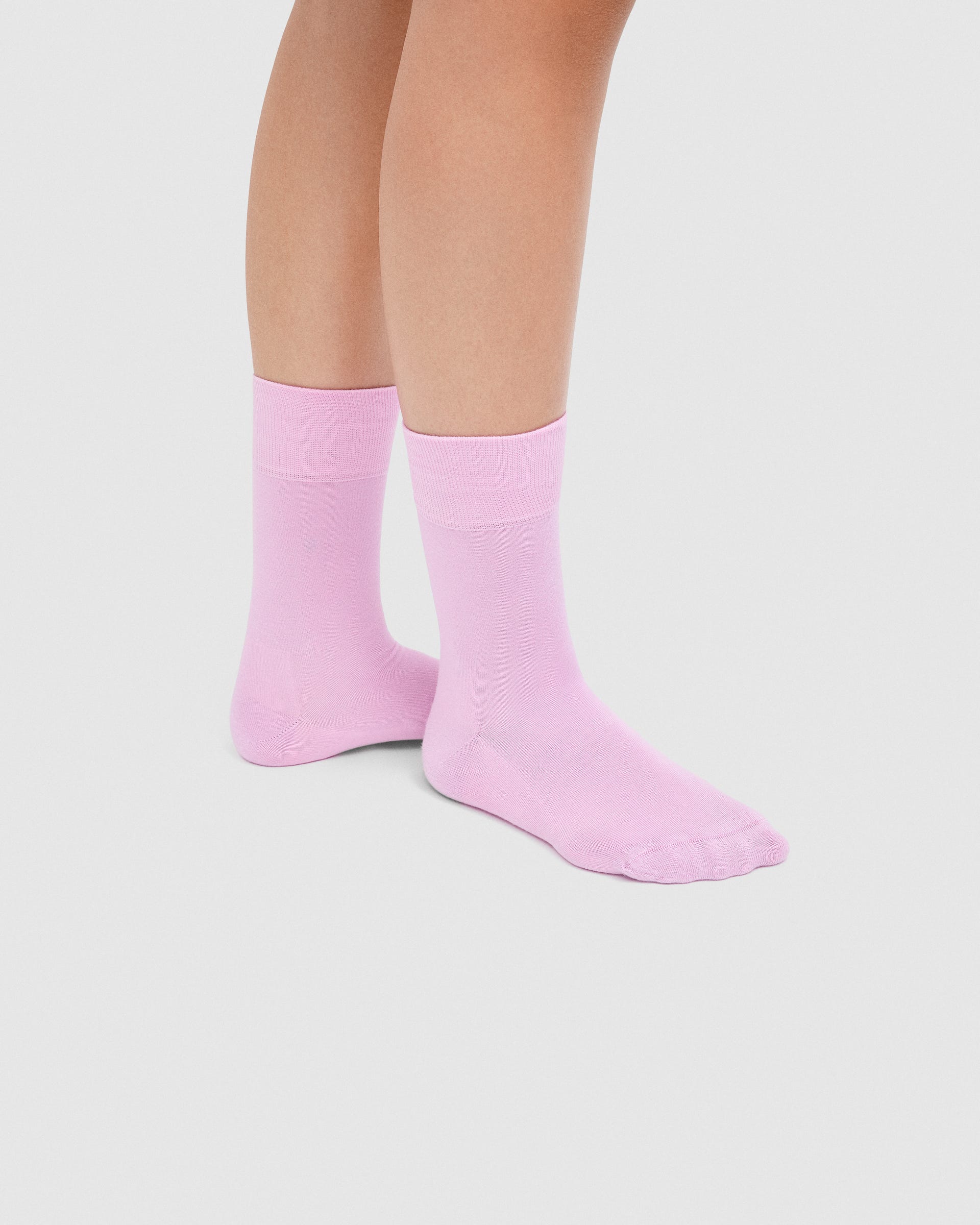 Unisex ECCO® CLASSIC SOFT Mid-Cut Socks - Pink - Lifestyle image-1