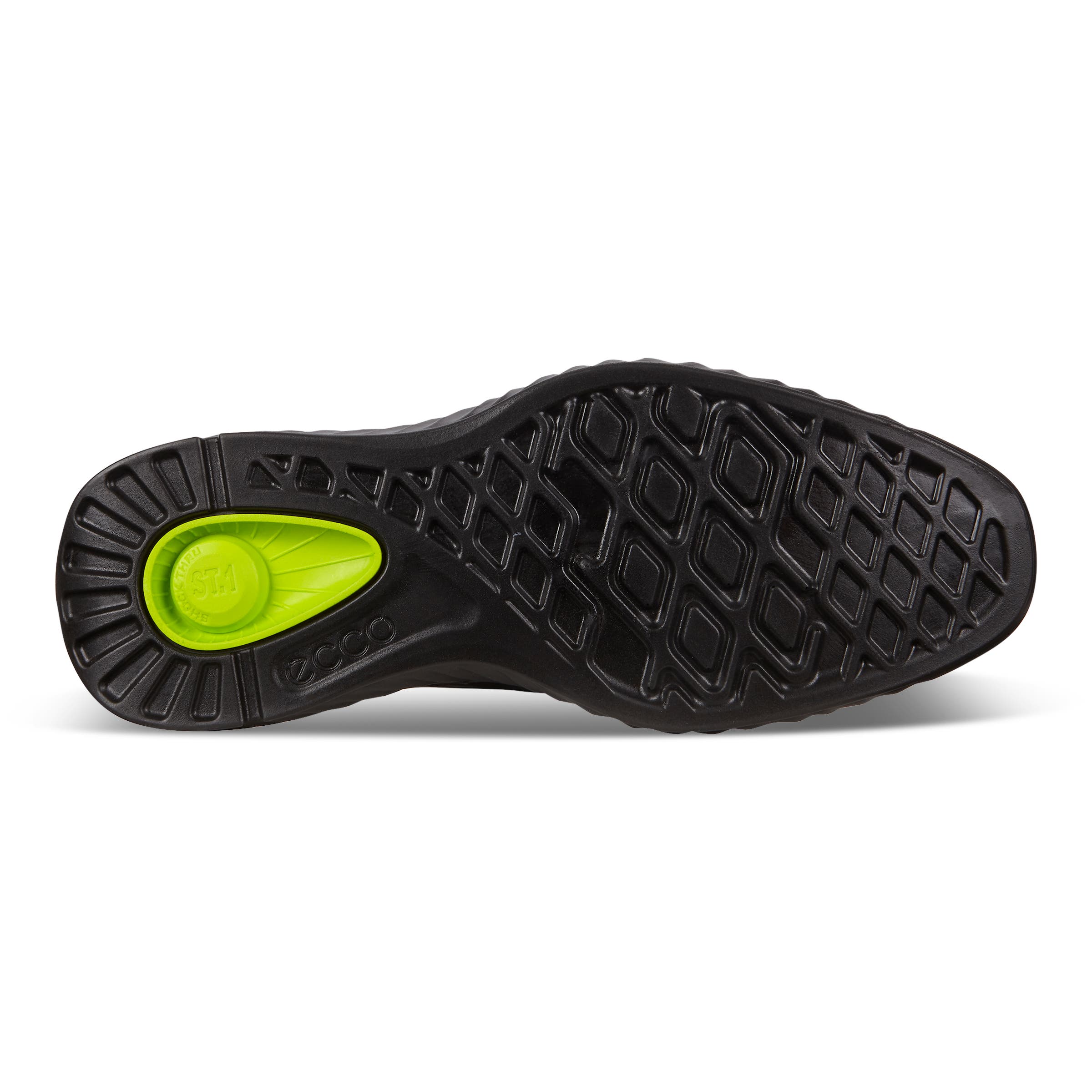 ECCO ST.1 Hybrid Lite メンズ レザーダービーシューズ - ブラック - Sole