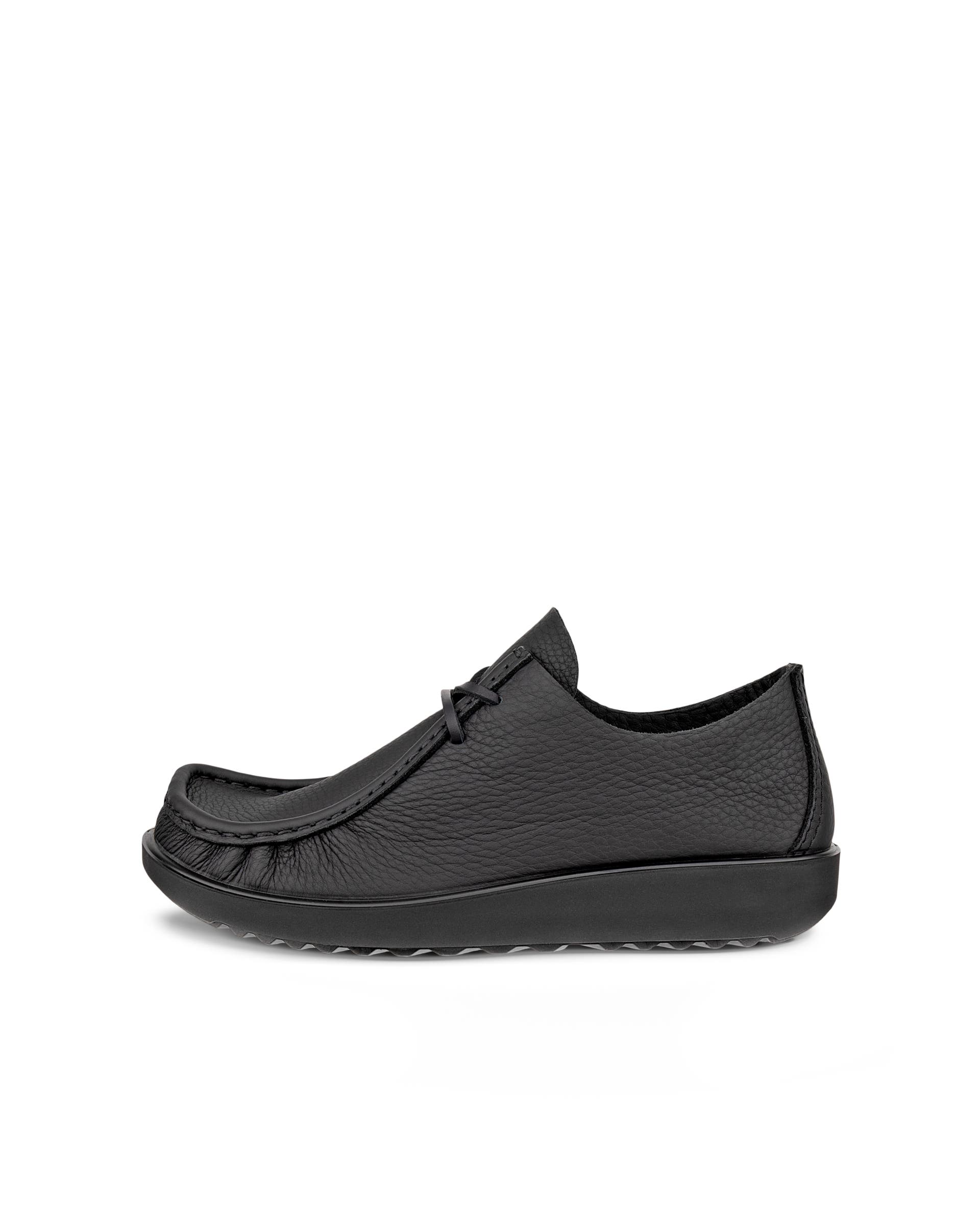 Men's ECCO® JOKE Leather Lace-Up Shoe - Black - Outside