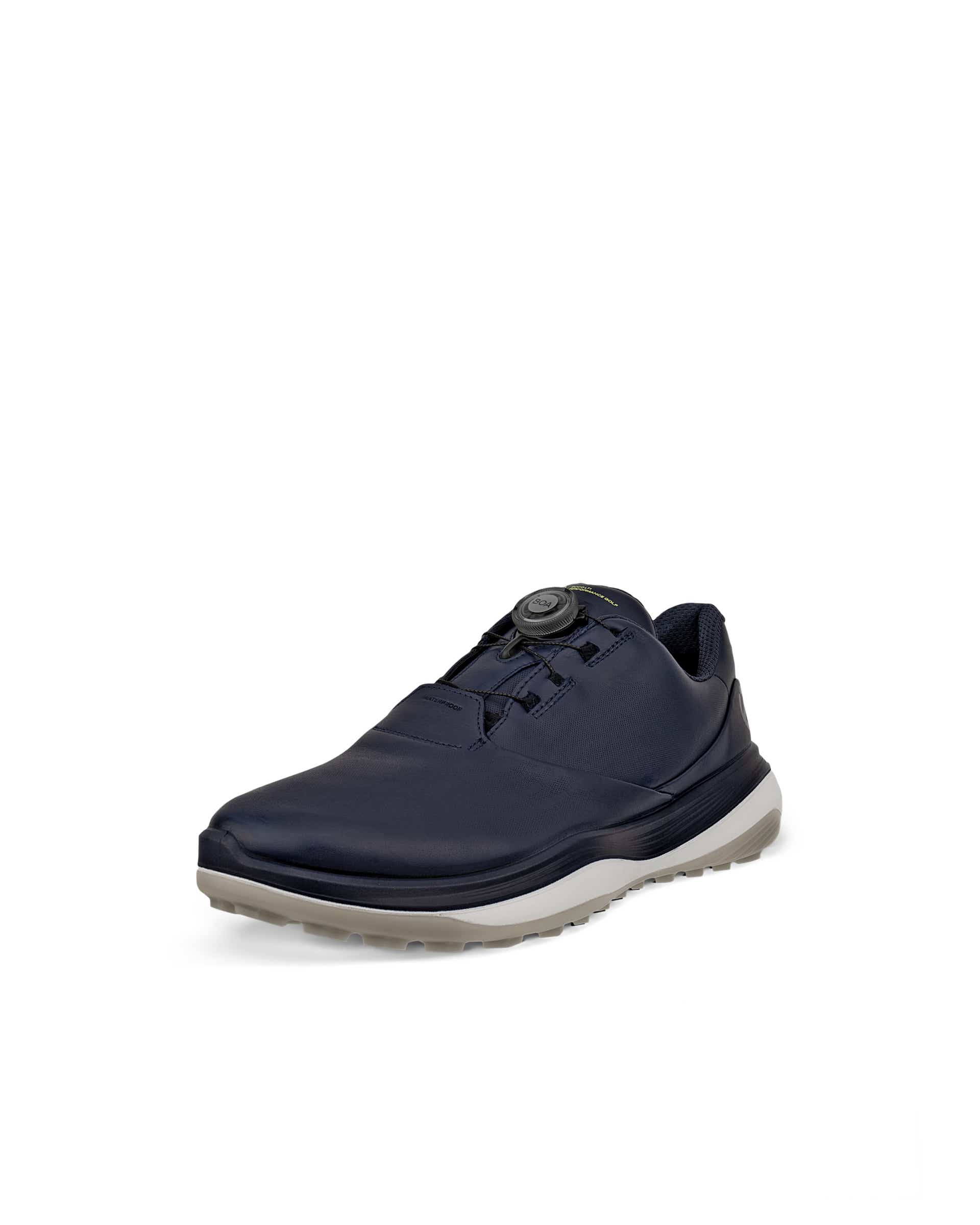 Men's ECCO® Golf LT1 Boa Leather Waterproof Shoe | Blue Men's ECCO® Golf LT1 Boa Leather Waterproof Shoe | Blue