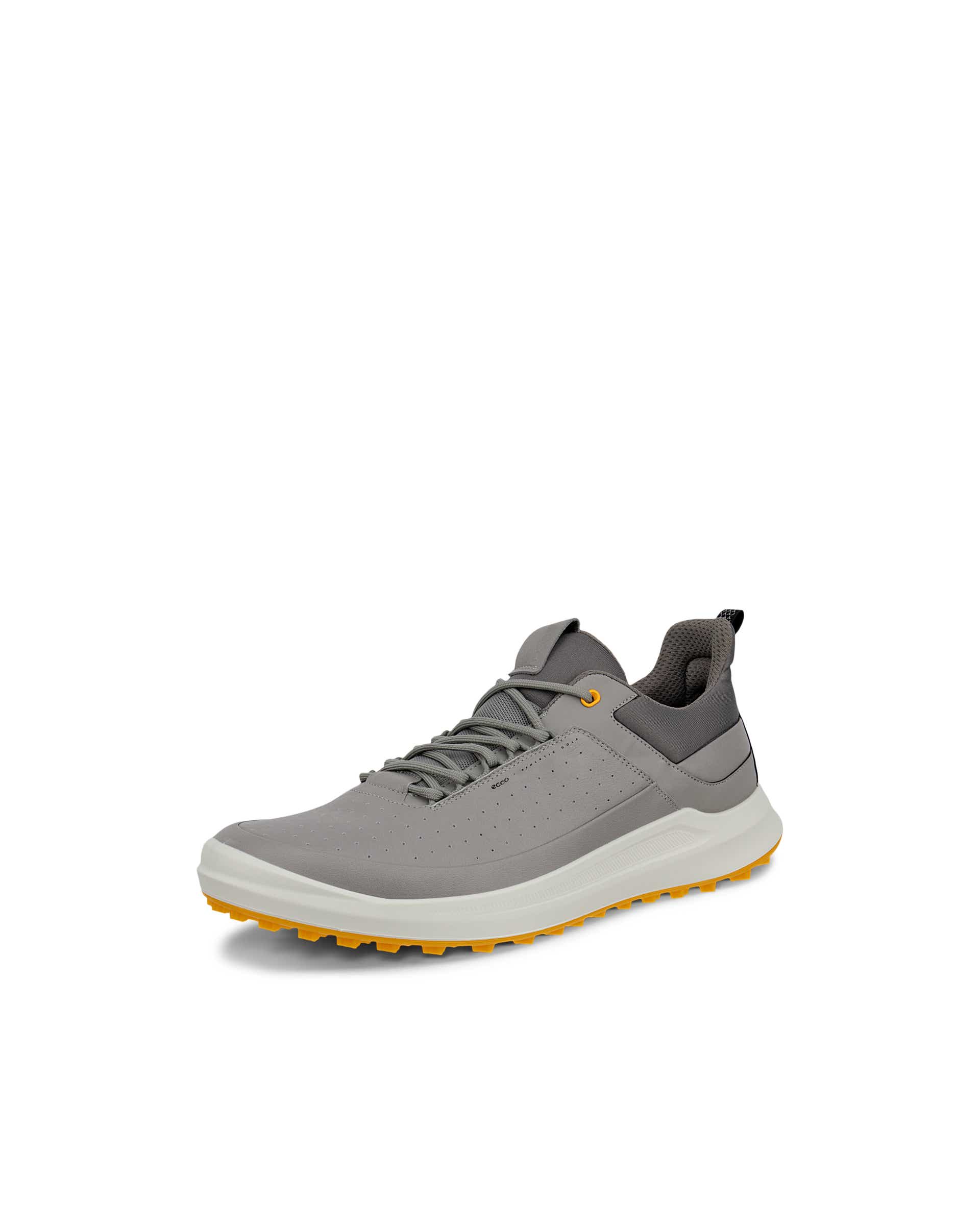Men's ECCO® Golf Core Leather Golf Shoe - Gray - Main