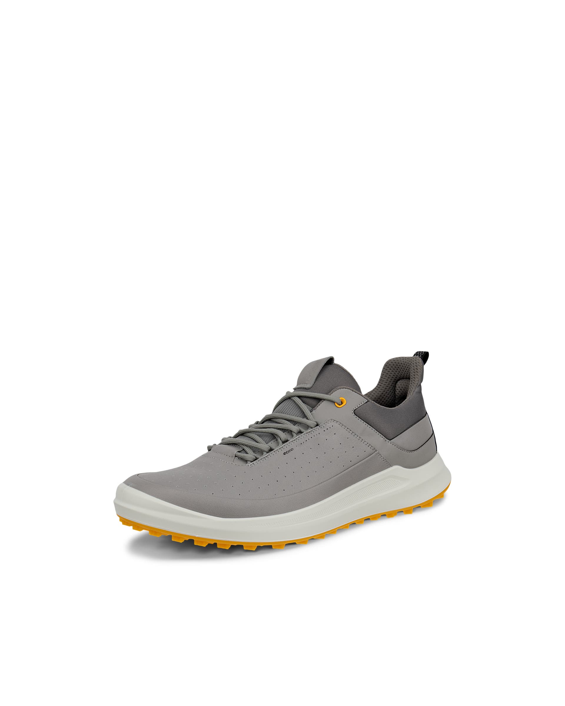 Men's ECCO® Golf Core Leather Golf Shoe - Gray - Main