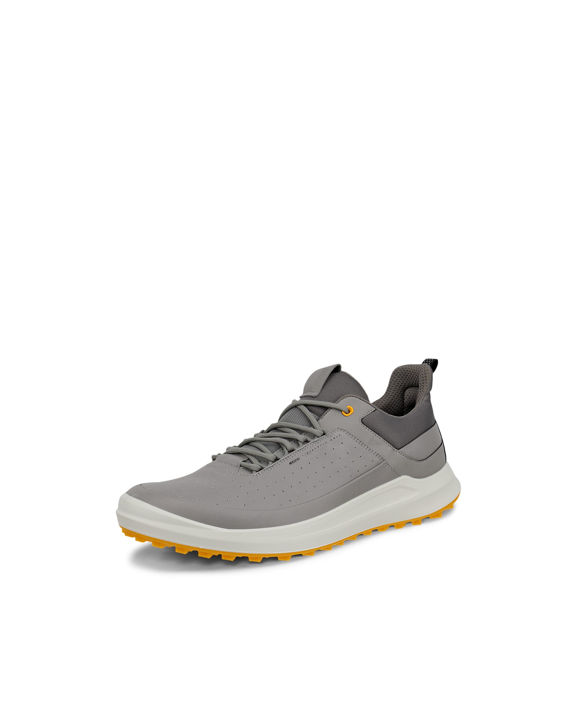 Men's ECCO® Golf Core Leather Golf Shoe - Gray - Main