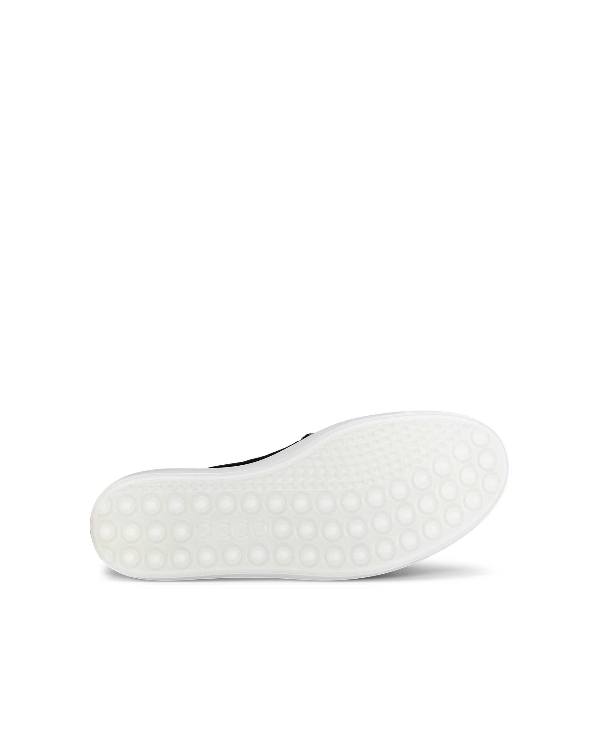 Women's ECCO® Soft 7 Leather Slip-On - Silver - Sole