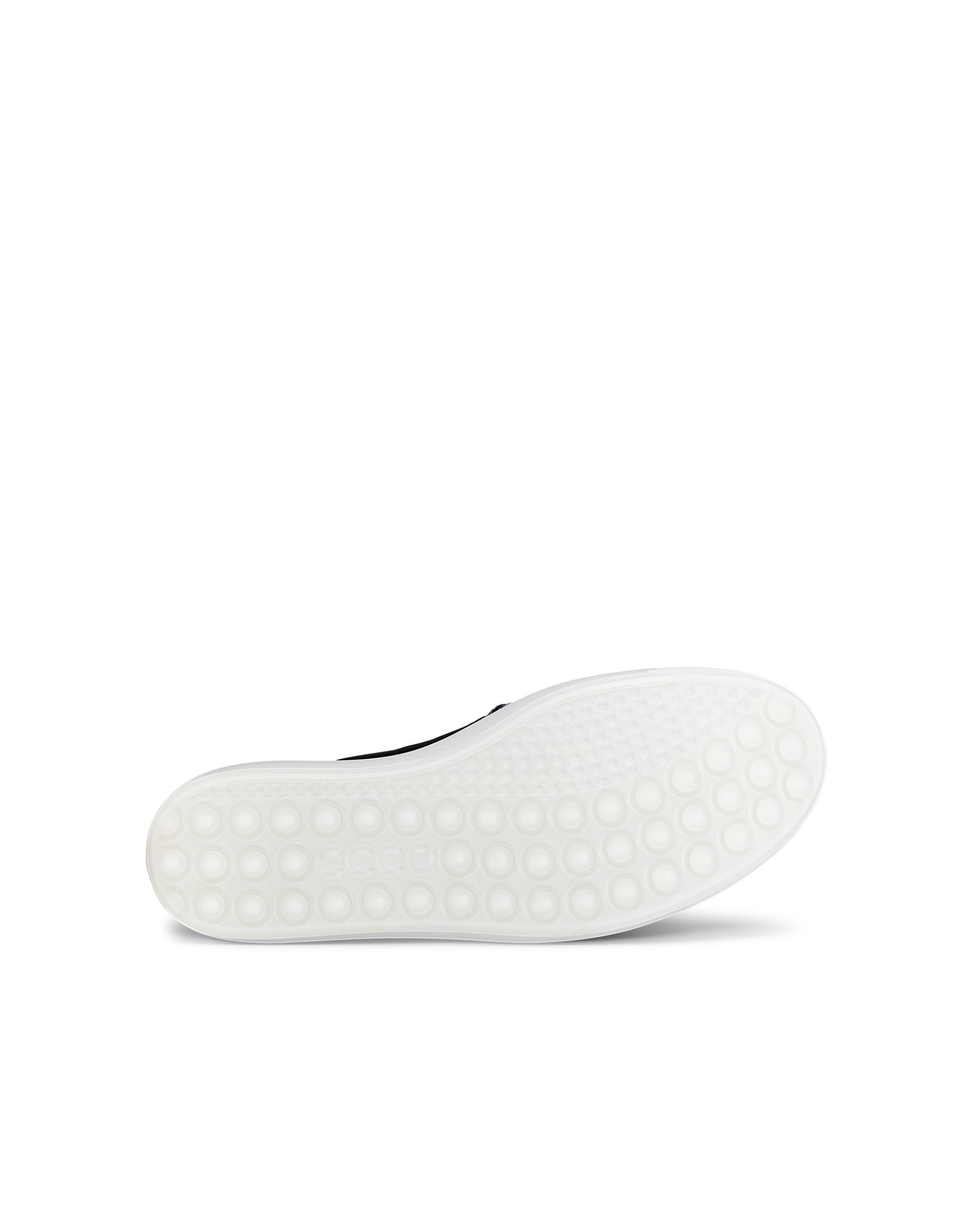 Women's ECCO® Soft 7 Leather Slip-On - Silver - Sole