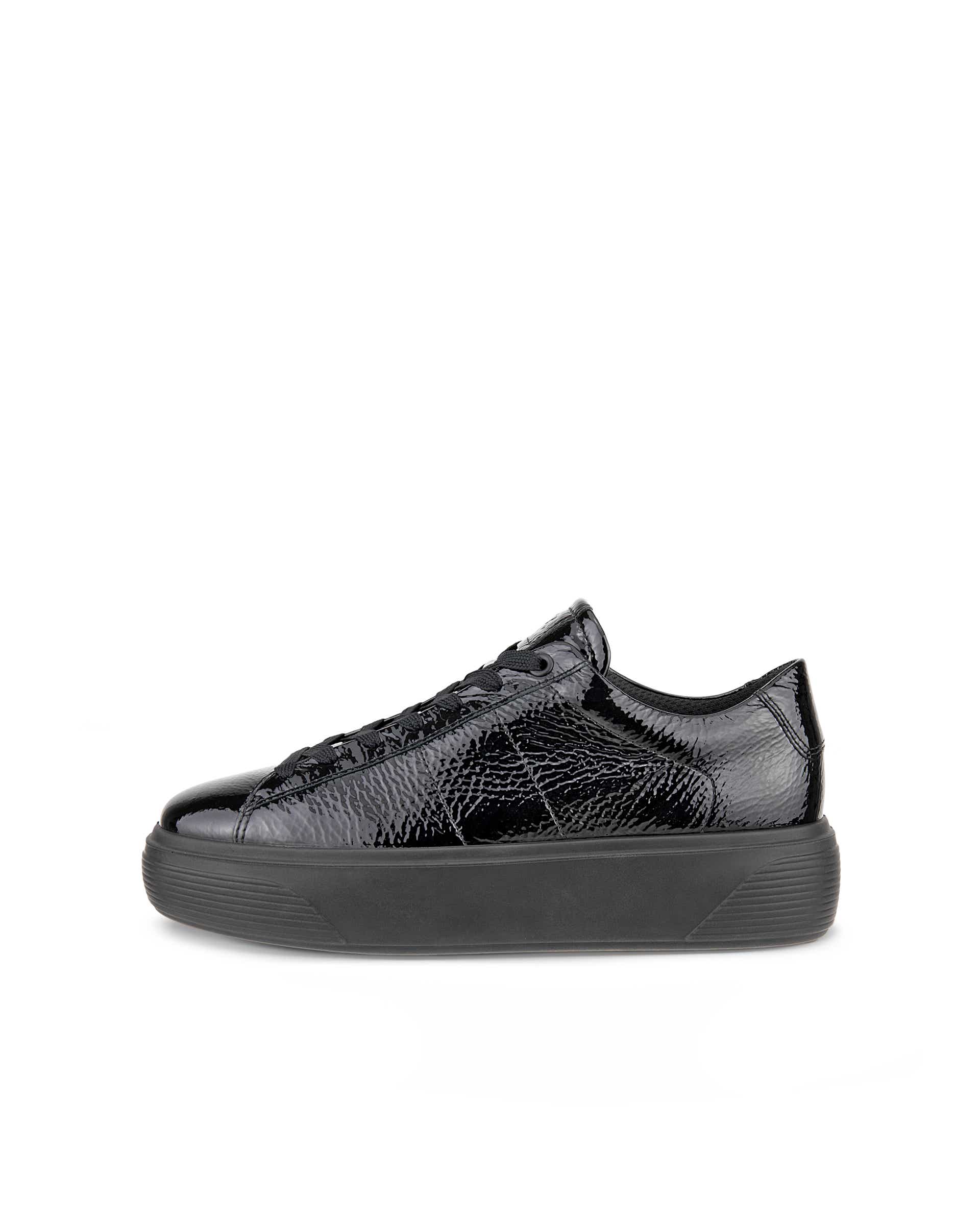 ECCO Street Platform ウィメンズ レザースニーカー | ブラック ECCO Street Platform ウィメンズ レザースニーカー | ブラック
