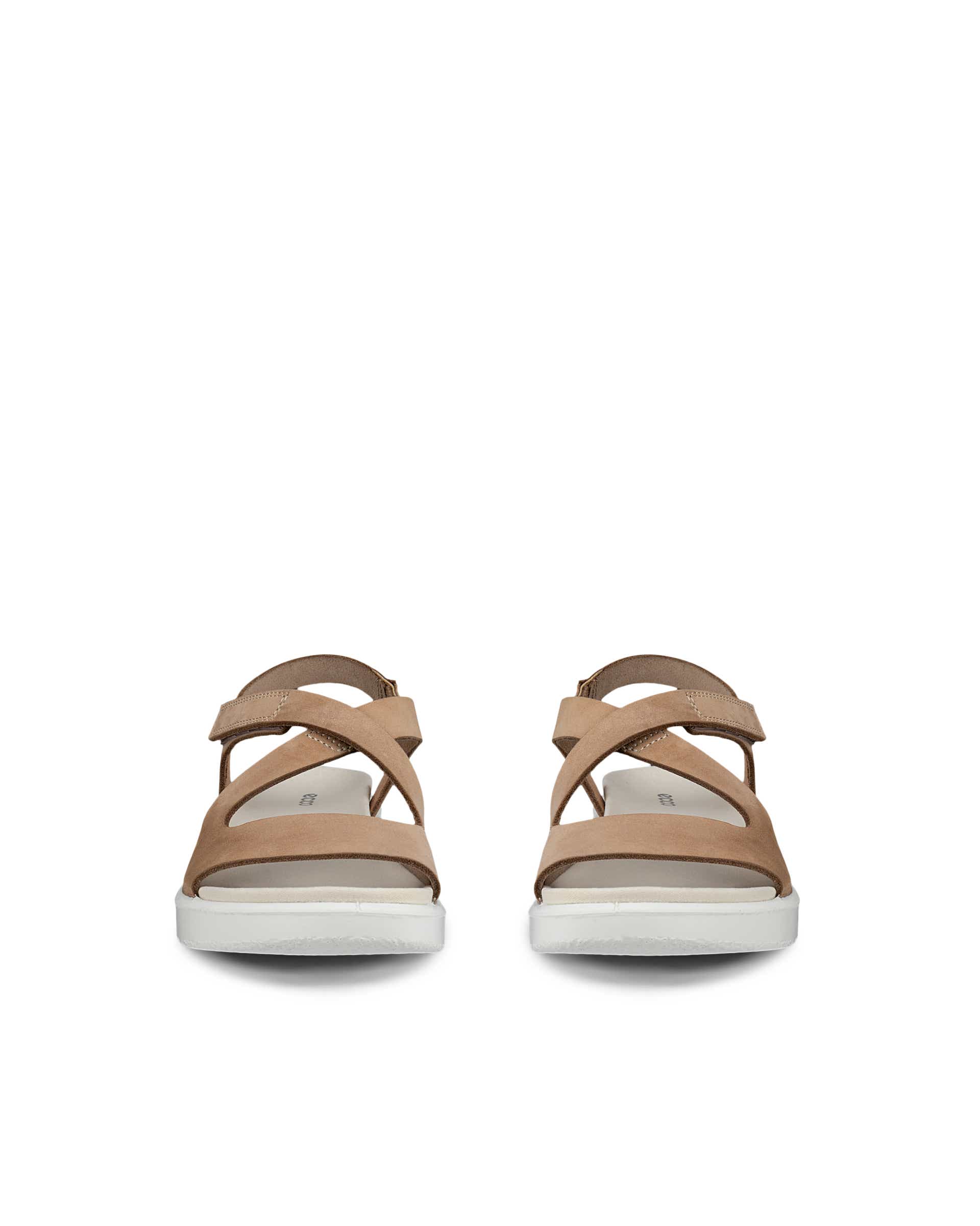 Sandale en cuir Flowt ECCO® pour femmes - Beige - Front pair