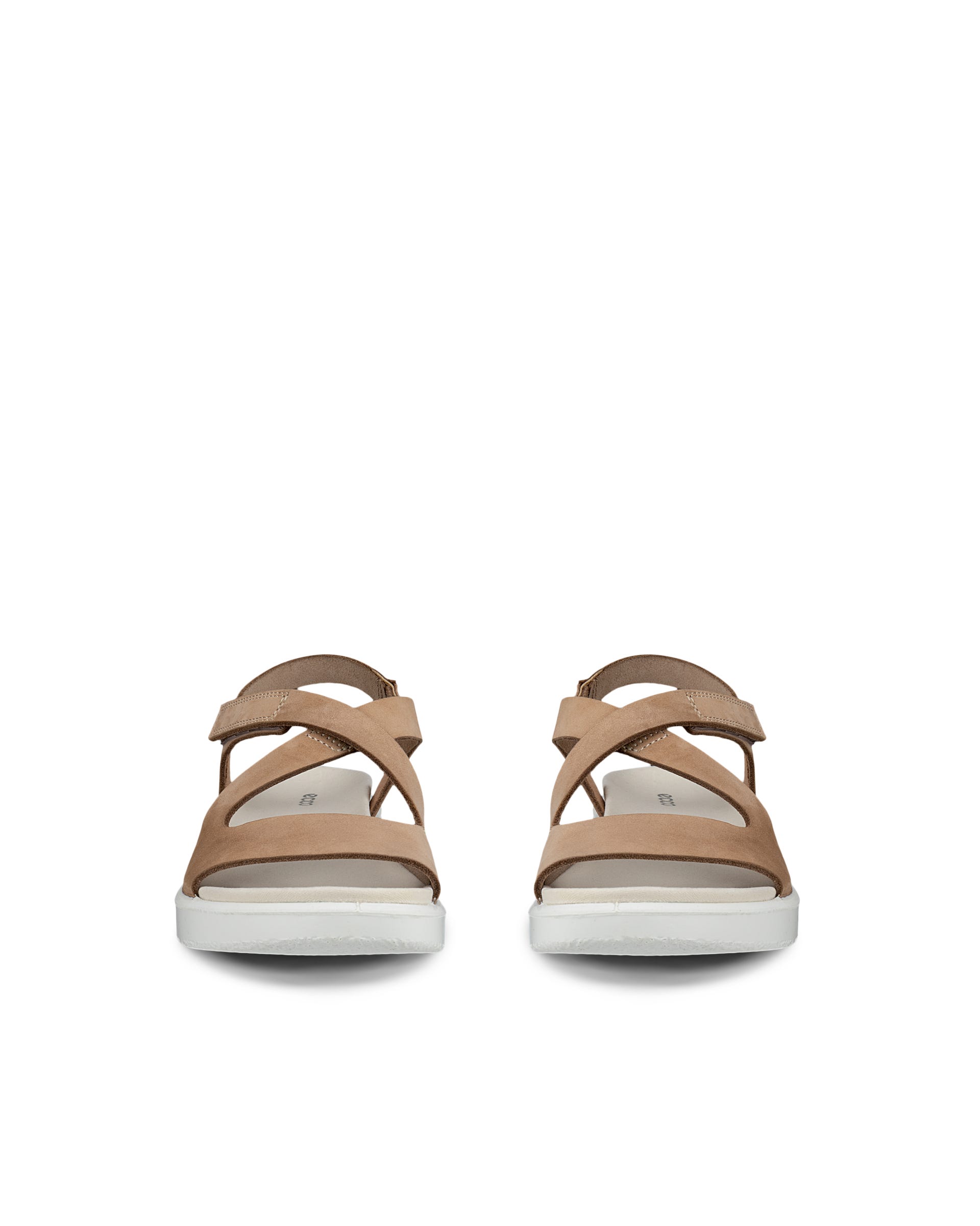 Sandale en cuir Flowt ECCO® pour femmes - Beige - Outside