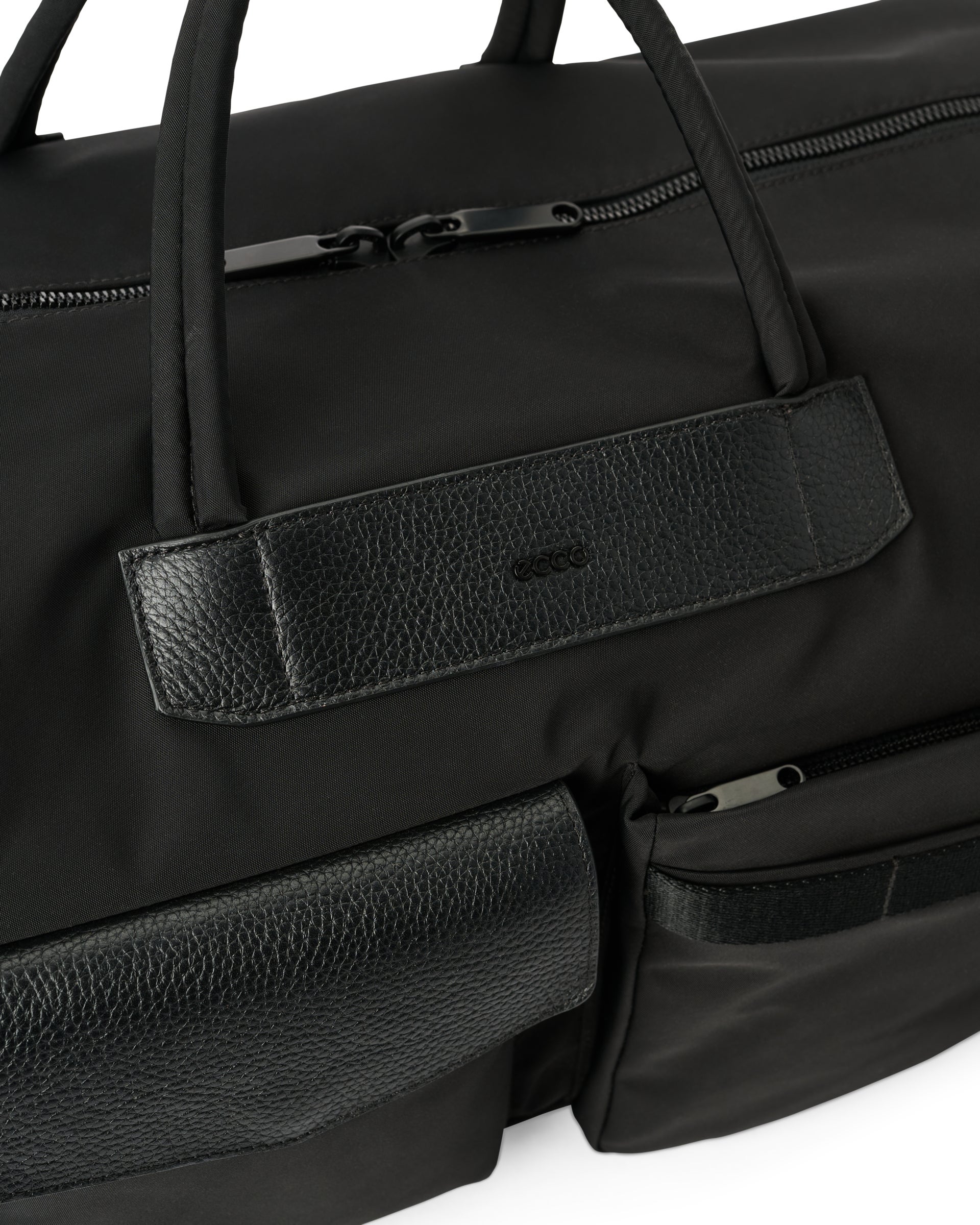Usnjena športna torba ECCO® Voyager - Črna - Detail-2