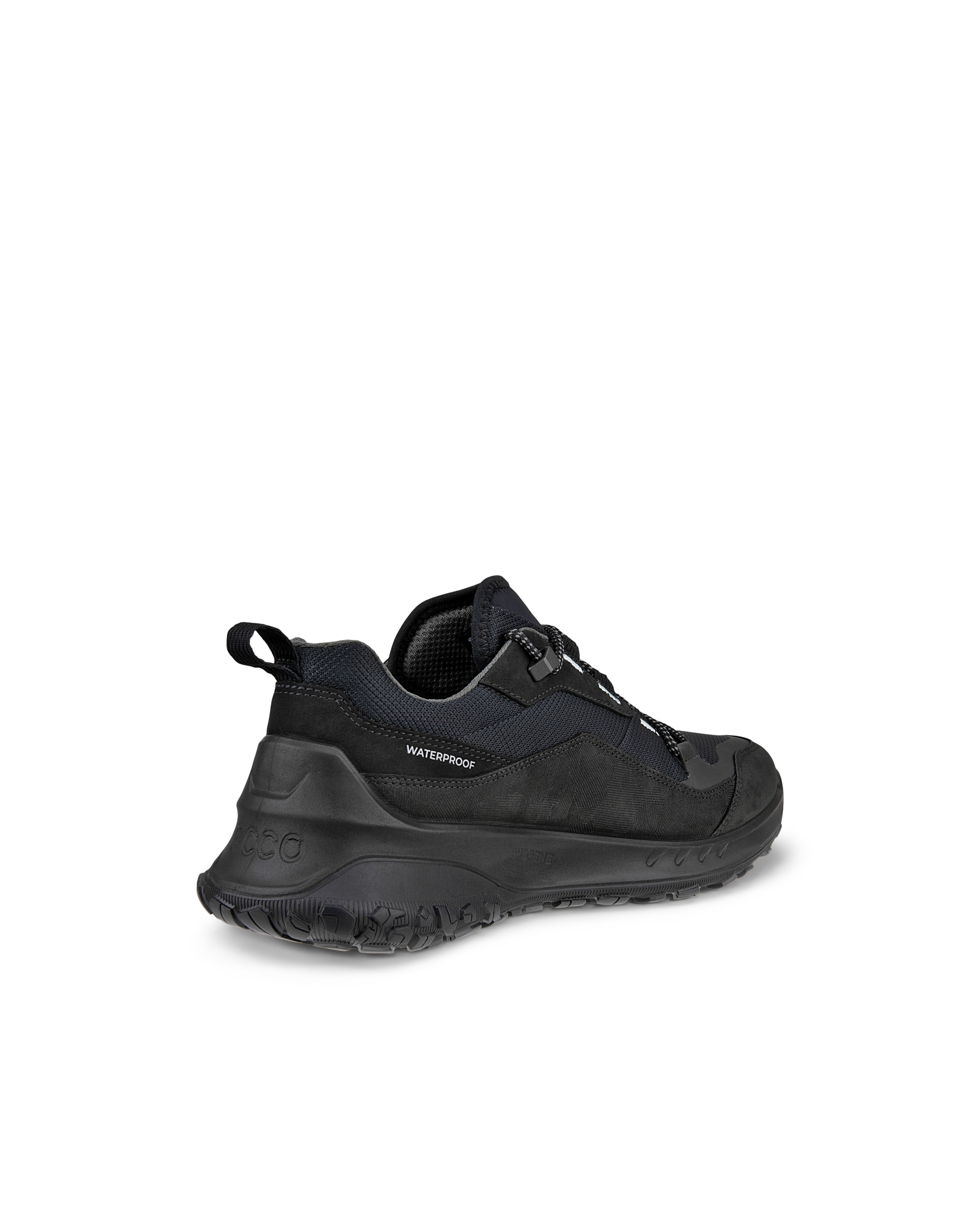 ECCO ULT-TRN Low メンズ ヌバックウォータープルーフハイキングシューズ - ブラック - Back
