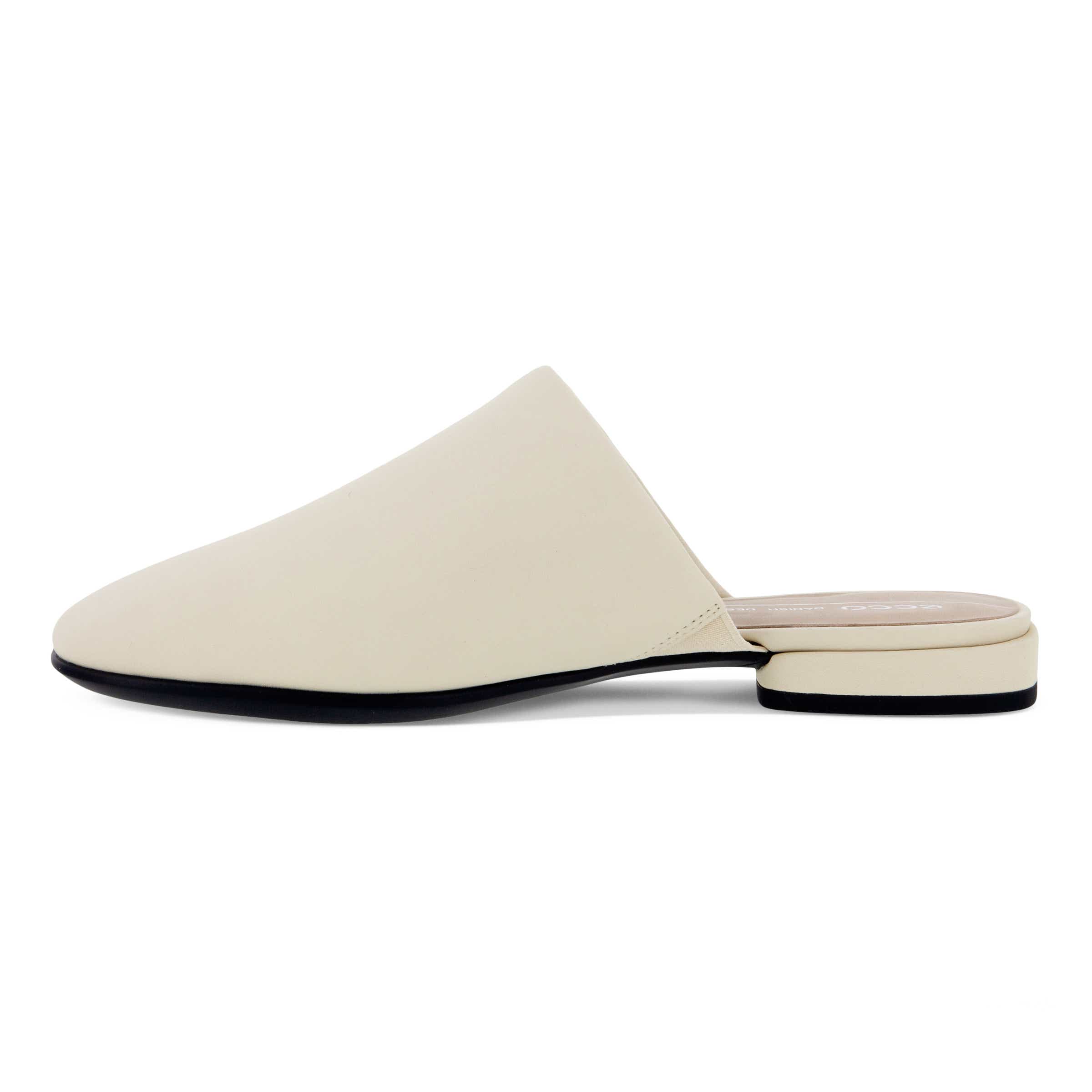 Women's ECCO® Anine Squared Leather Mule Sandal - Beige - Inside