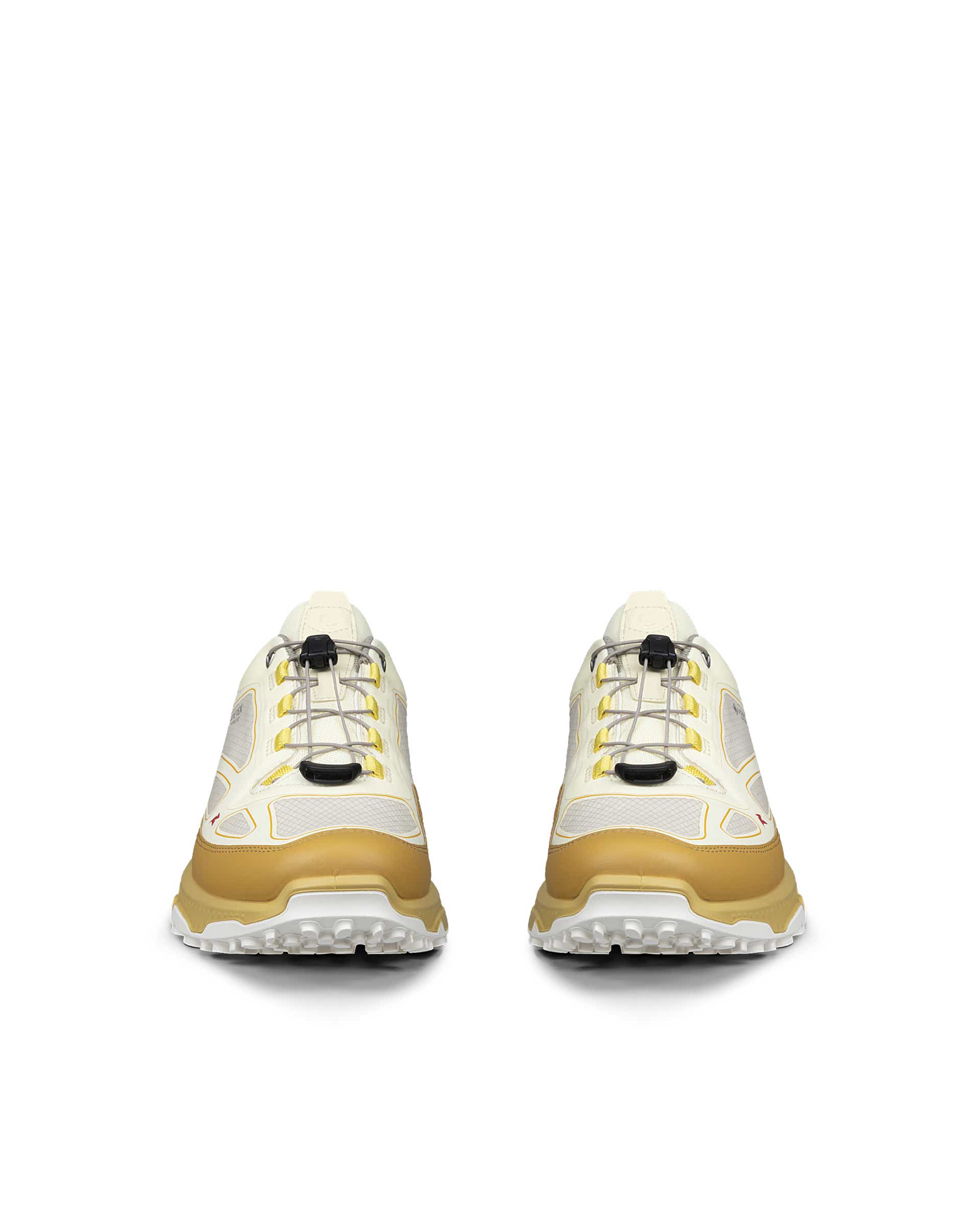 ECCO RECEPTOR XP WOMEN ウィメンズ レザースニーカー - イエロー - Front pair