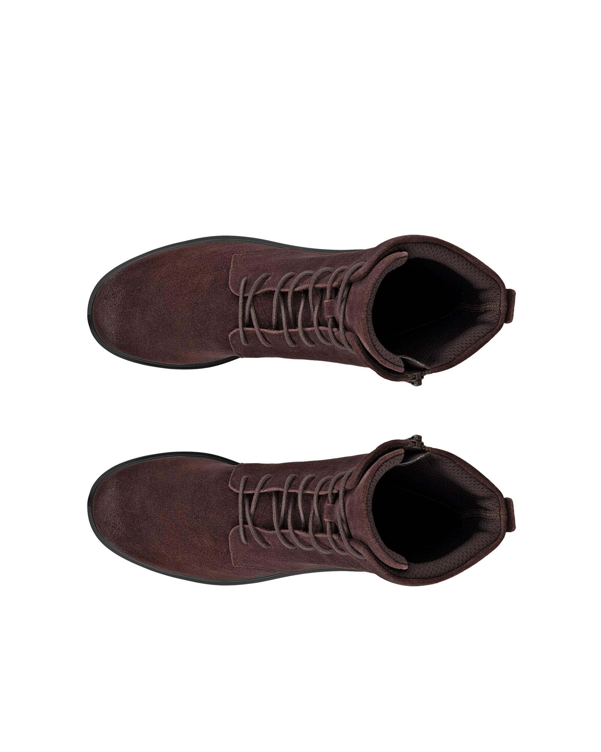 ECCO® METROPOLE VIENNA ženske kožne čizme na vezanje - Smeđa - Top left pair