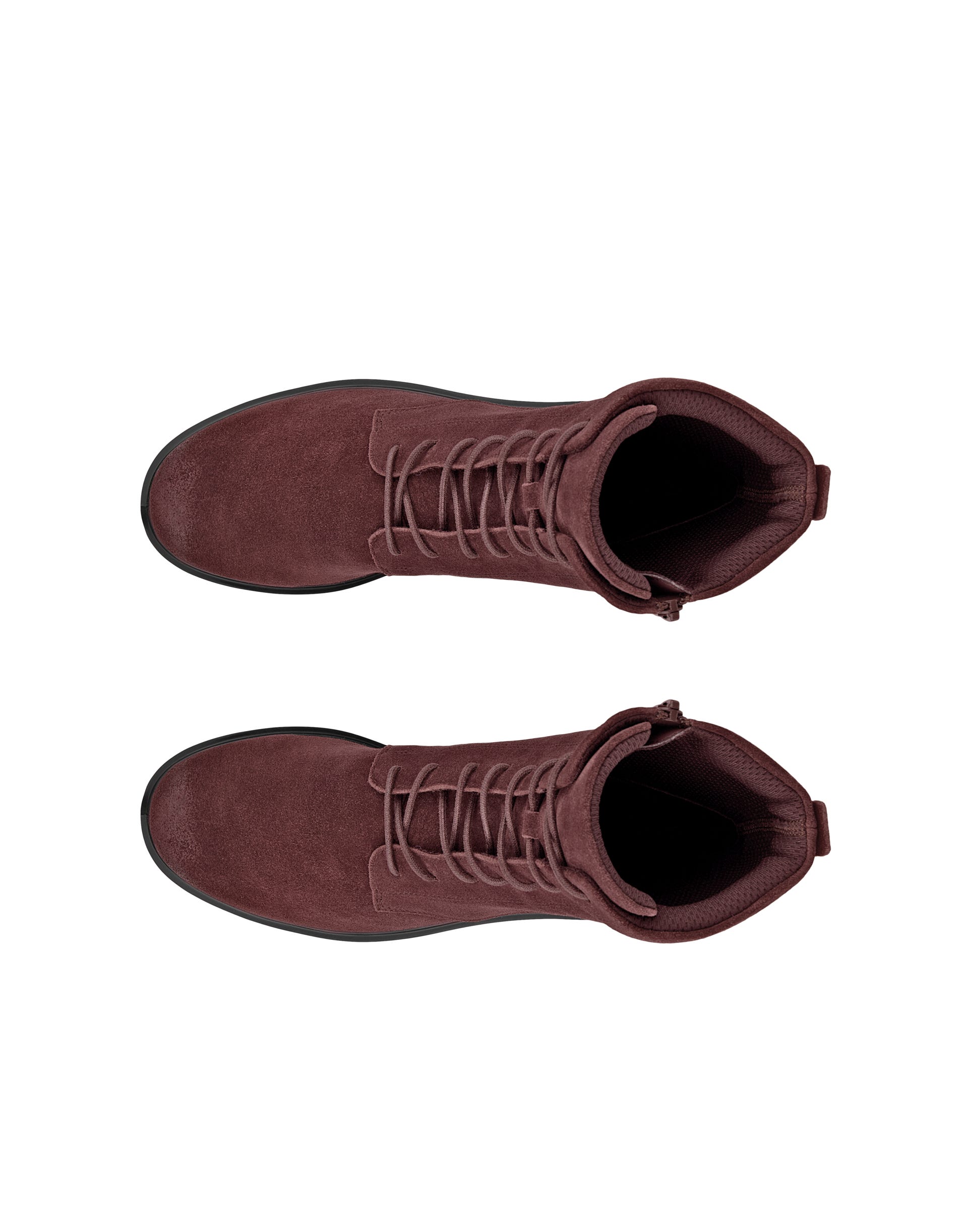 Damskie skórzane sznurowane buty ECCO® METROPOLE VIENNA - Brązowy - Top left pair