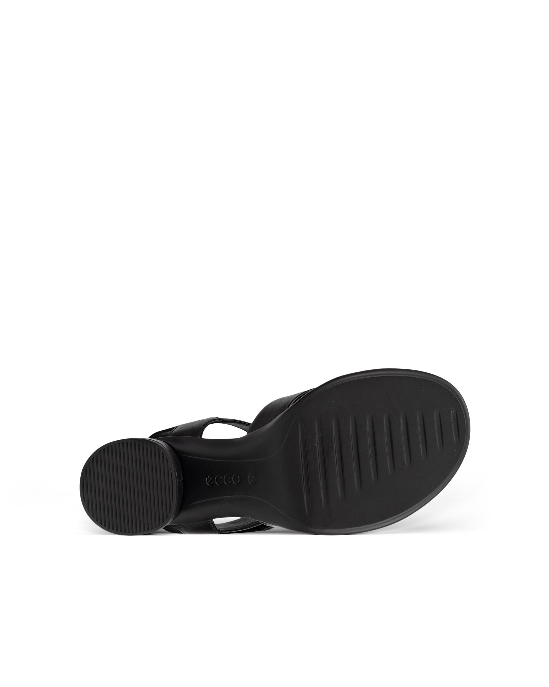 Women's ECCO® Sculpted LX 55 Leather Heeled Sandal - Black - Sole