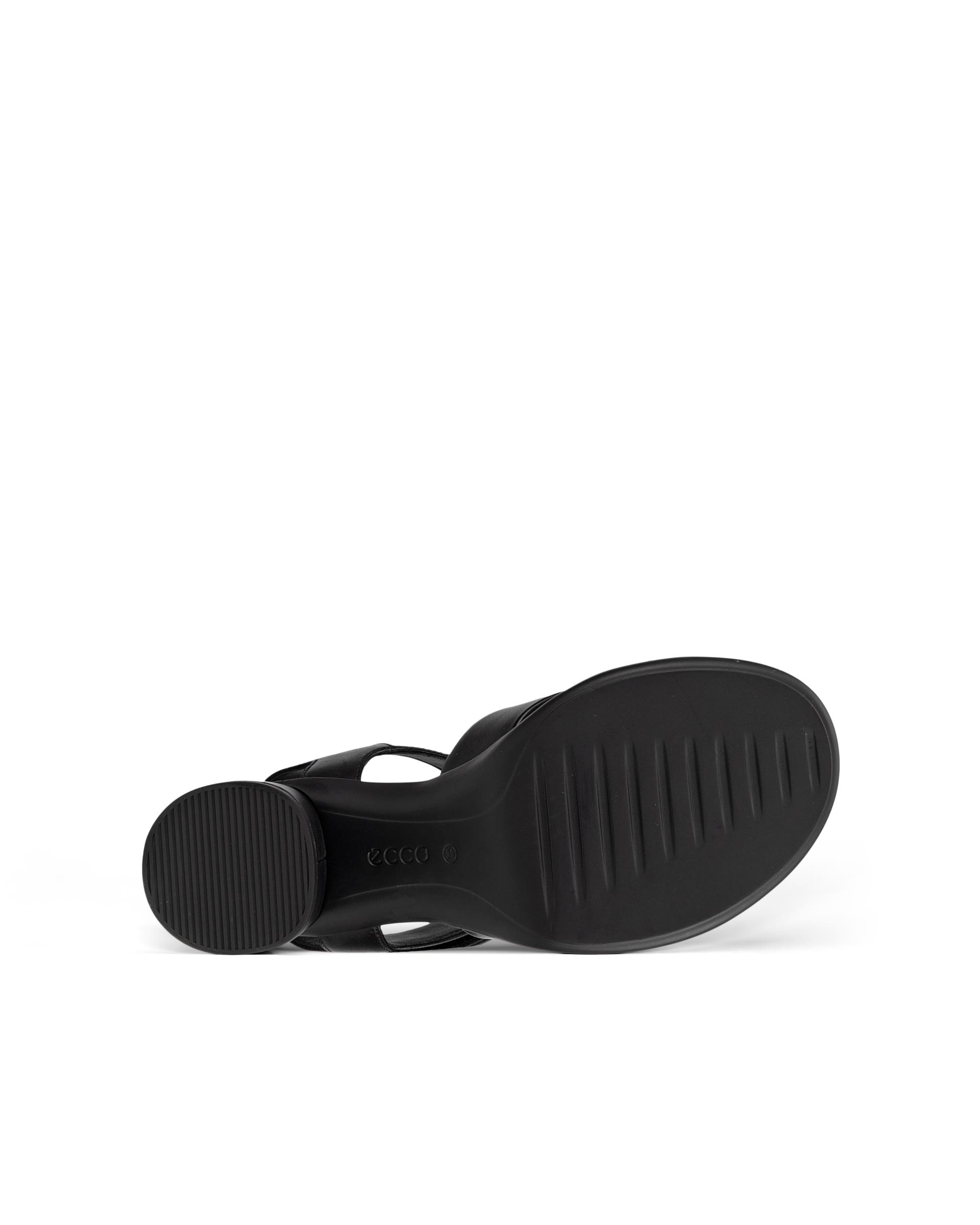 Women's ECCO® Sculpted LX 55 Leather Heeled Sandal - Black - Sole