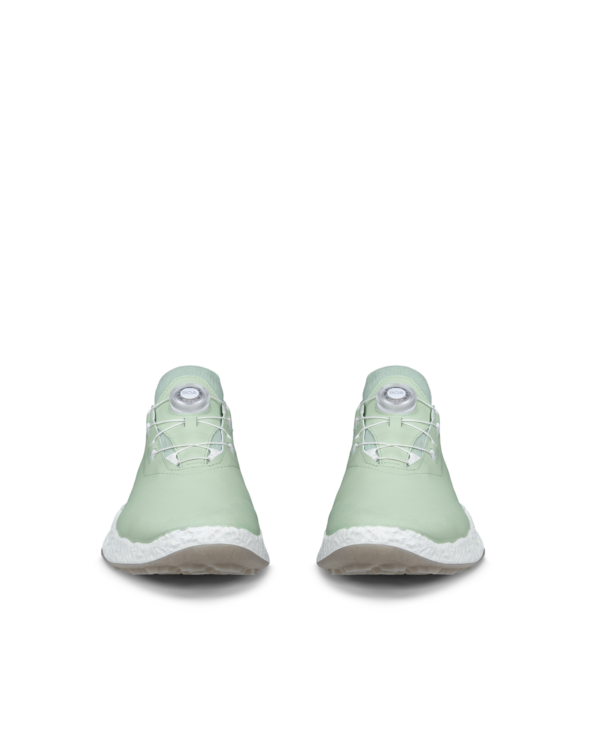 ECCO Golf BIOM H5 Hybrid Women ウィメンズ レザーウォータープルーフゴルフシューズ - グリーン - Front pair
