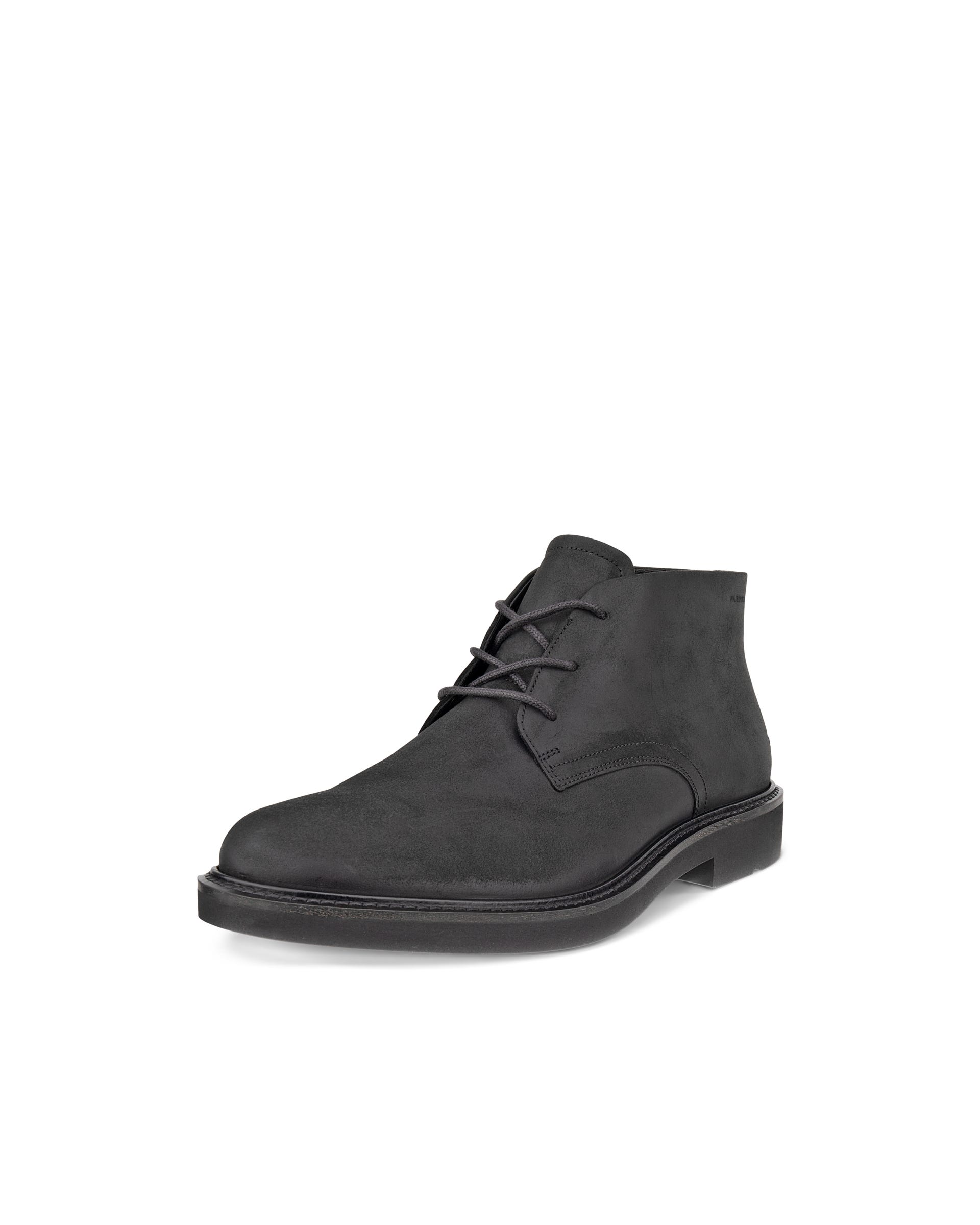 Men's ECCO® Metropole London Nubuck Chukka Boot - Black - Main