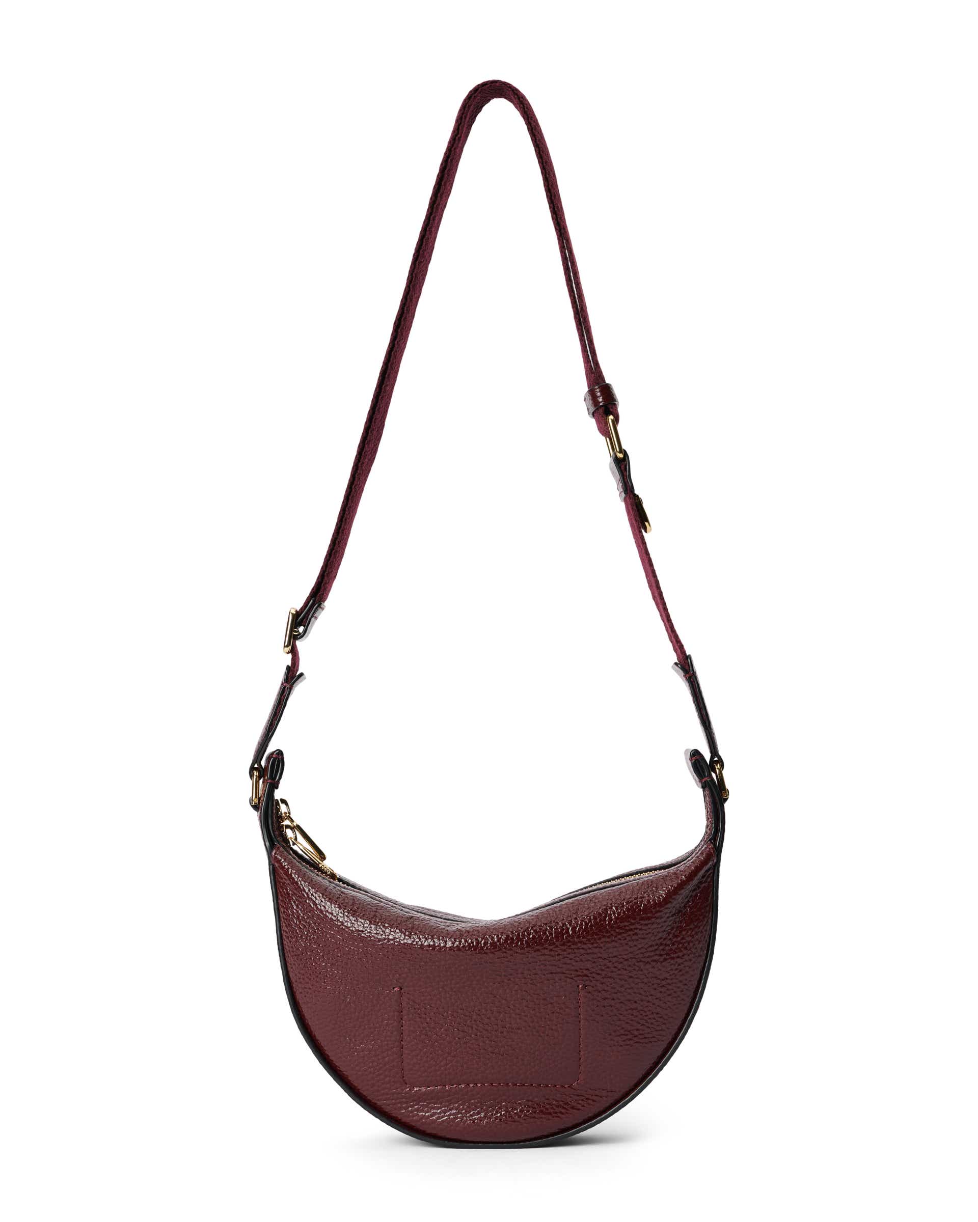 ECCO Fortune Small Shine Pebbled レザークロスボディバッグ - レッド - Back