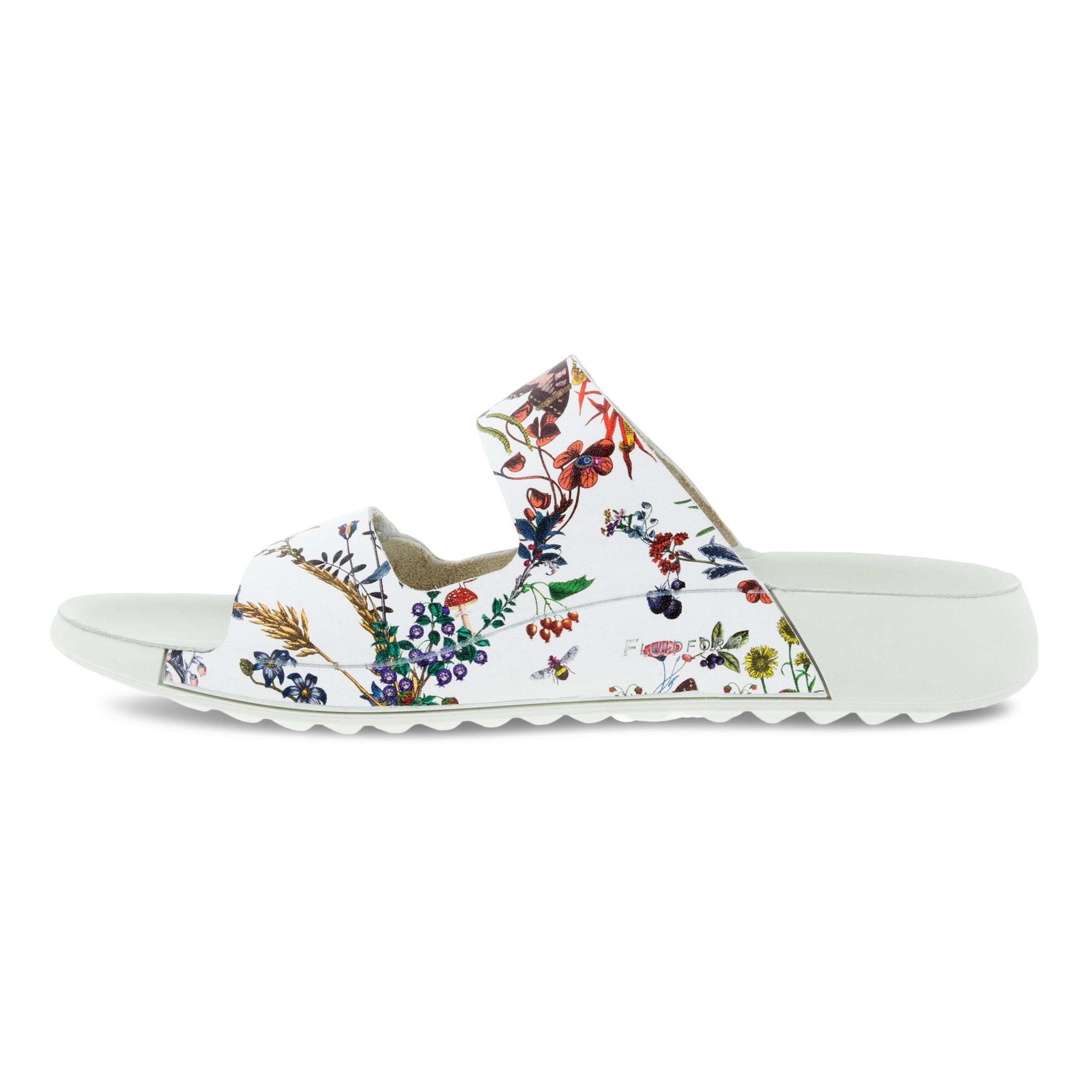 Women's ECCO® Cozmo Leather Two Strap Sandal - Multicolour - Inside